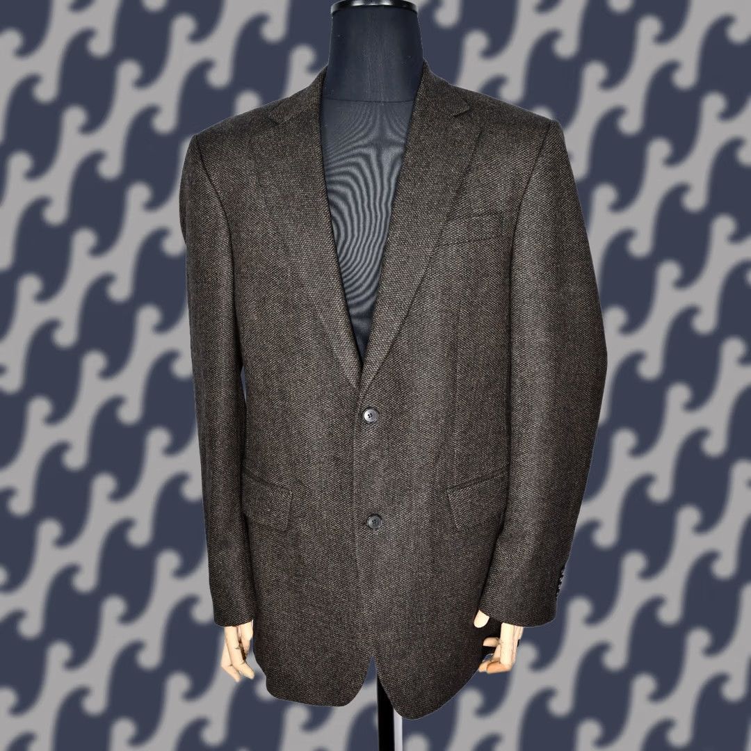 Vintage Cerruti Blazer Shirt Men Brown Wool 95%Wool 5%Cashmere 42L Vintage No/Regular Size 42 L Brown Mens Blazer Size 42R - 1 Thumbnail