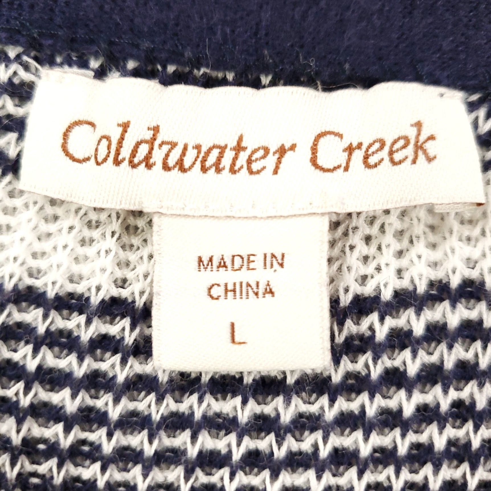 Coldwater Creek Coldwater Creek Cardigan Womens Large Open Front Knit Linen Blend Sweater Size L / US 10 / IT 46 - 6 Thumbnail