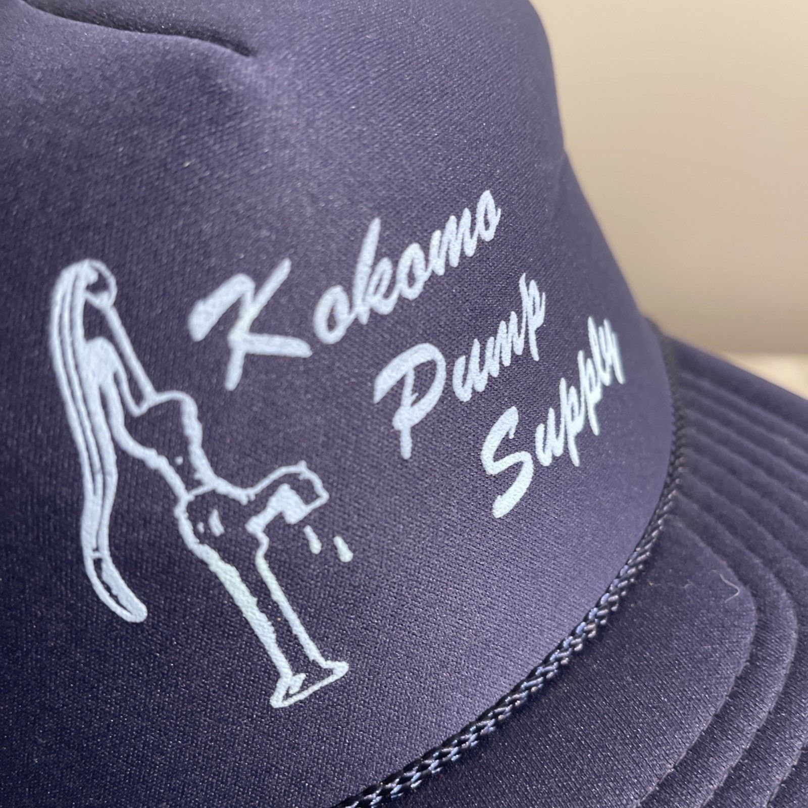 Vintage KOKOMO Pump Supply hat Navy Blue adjustable Snap-back cap Size ONE SIZE - 7 Thumbnail