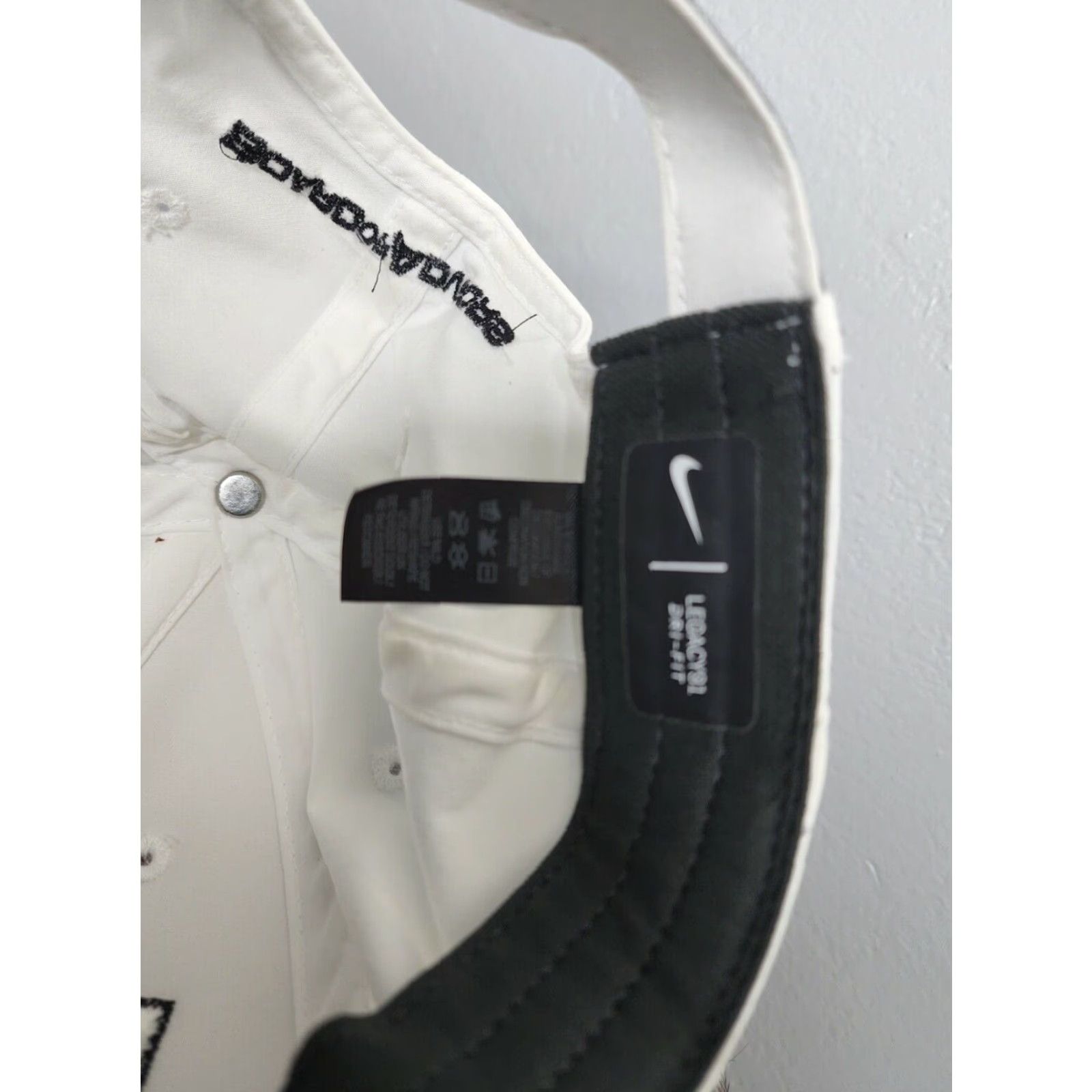 Nike Nike Golf Cap Hat BA Board of Advisors Legacy Dri Fit White One Size Unisex Adults Adjustable Ball Cap Lightweight Moisture Wicking Sports Hat Size ONE SIZE - 5 Thumbnail