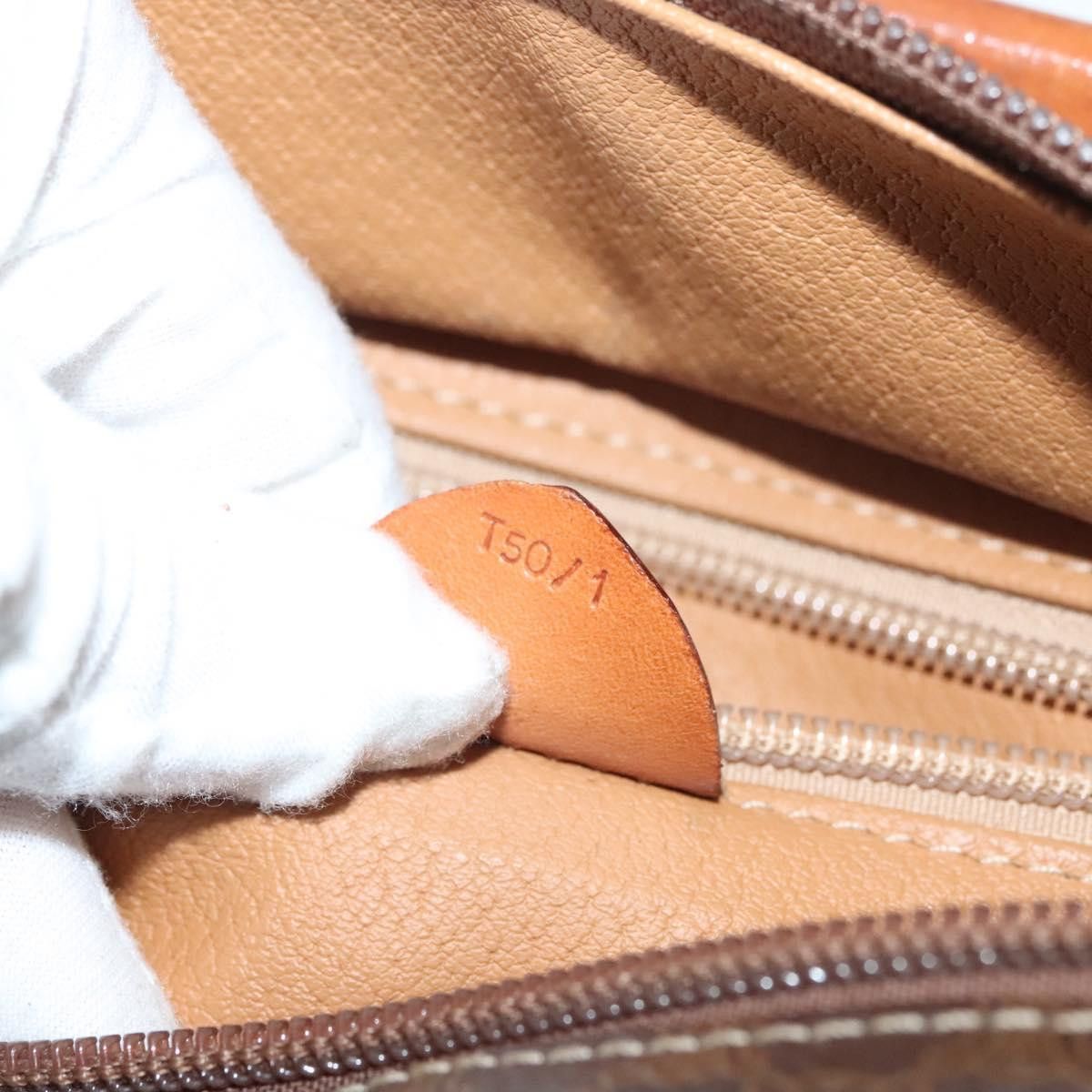 Celine CELINE Macadam Canvas Hand Bag Pvc Leather Brown Gold Size ONE SIZE - 13 Thumbnail