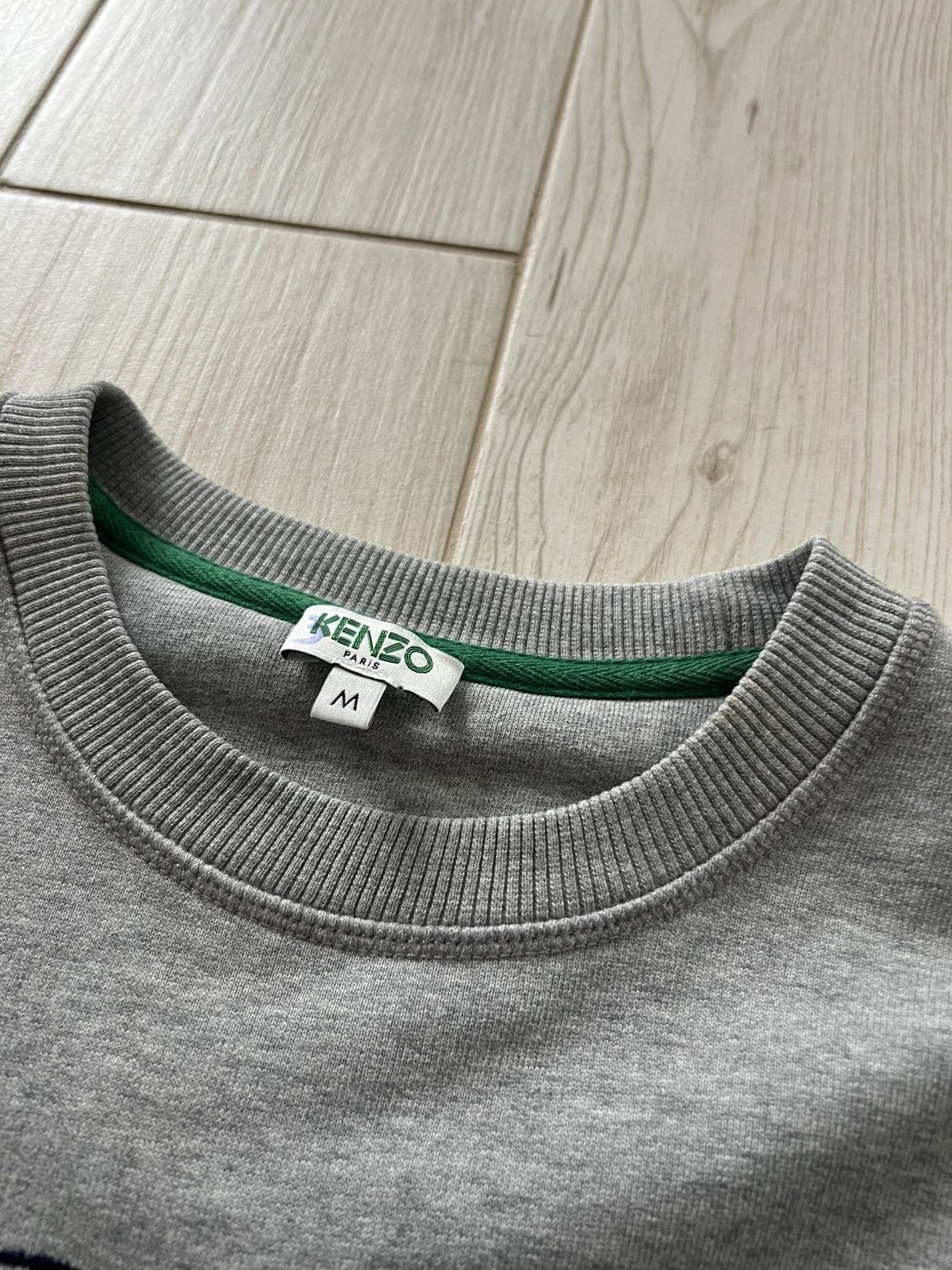 Kenzo Kenzo Paris Jungle Tiger Embroidered Sweatshirt Gray Medium Size US M / EU 48-50 / 2 - 6 Thumbnail