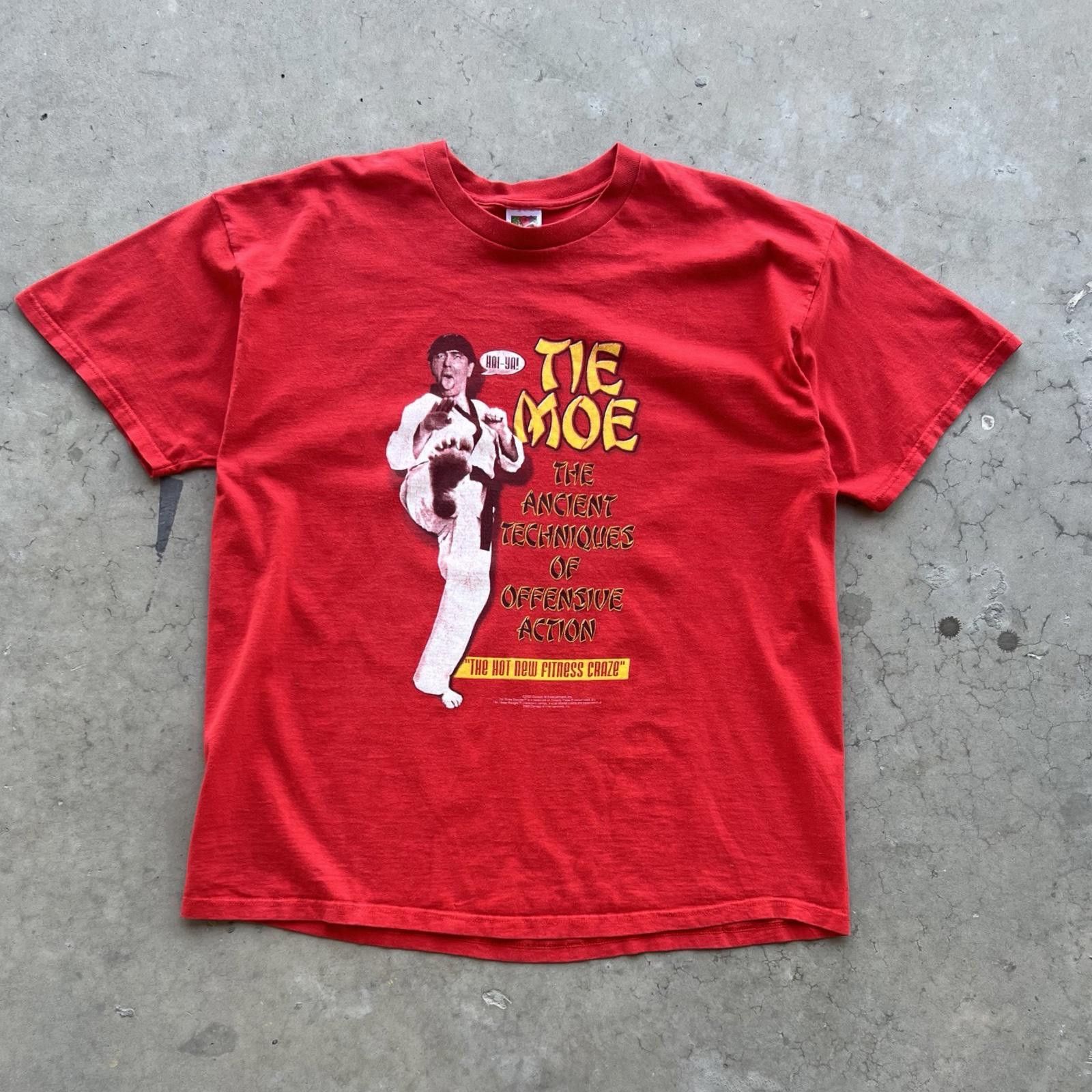 Fruit Of The Loom 2000 The Moe The Three Stooges Vintage Rare Size US XL / EU 56 / 4 - 1 Thumbnail