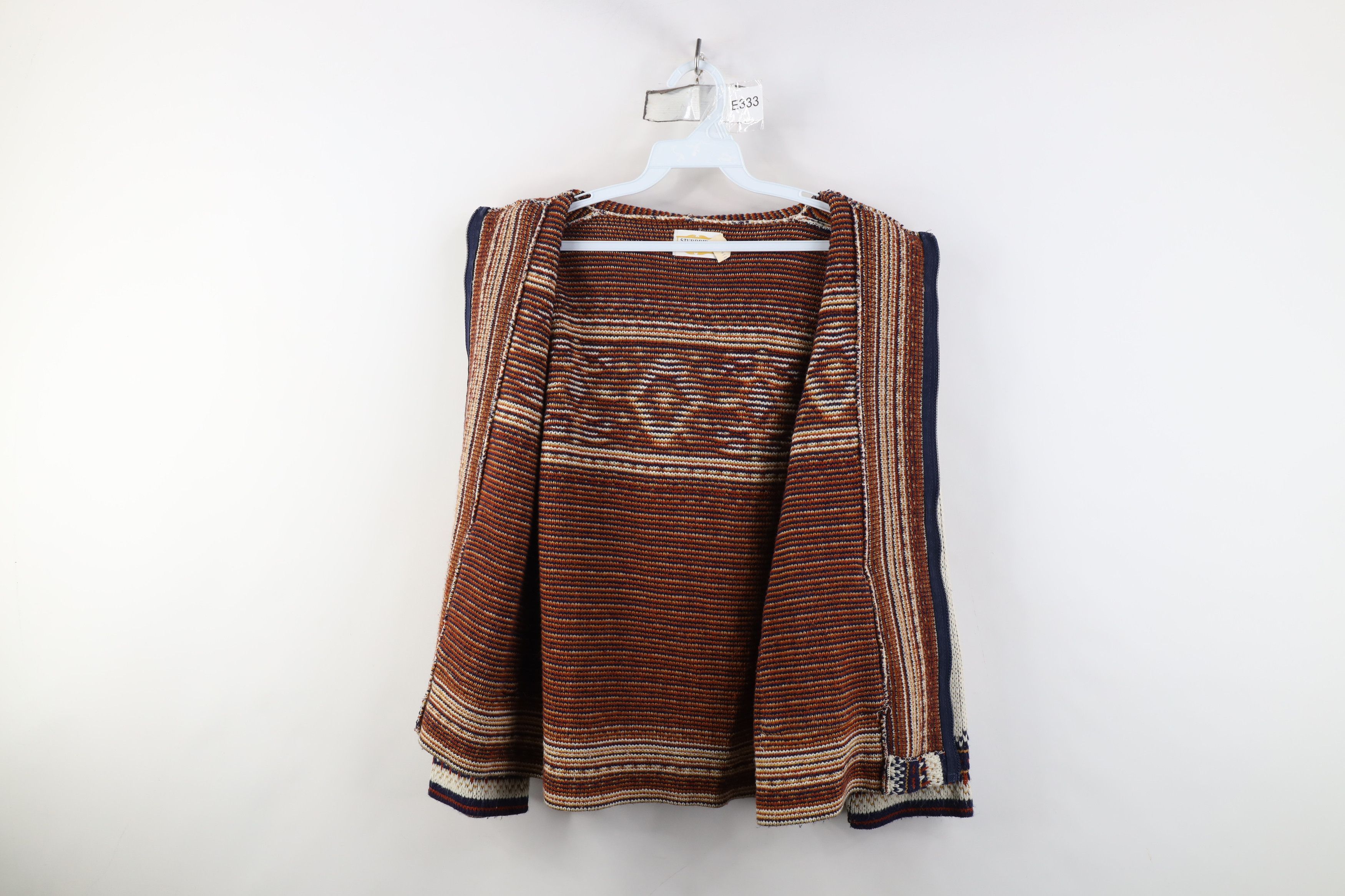 Vintage Vintage 70s Streetwear Fair Isle Full Zip Hoodie Sweater Size S / US 4 / IT 40 - 10 Thumbnail