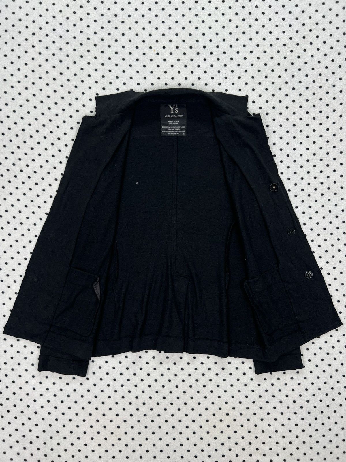 Yohji Yamamoto Y’s Yohji Yamamoto Snap Button Raw Edge Jacket Size S / US 4 / IT 40 - 7 Thumbnail