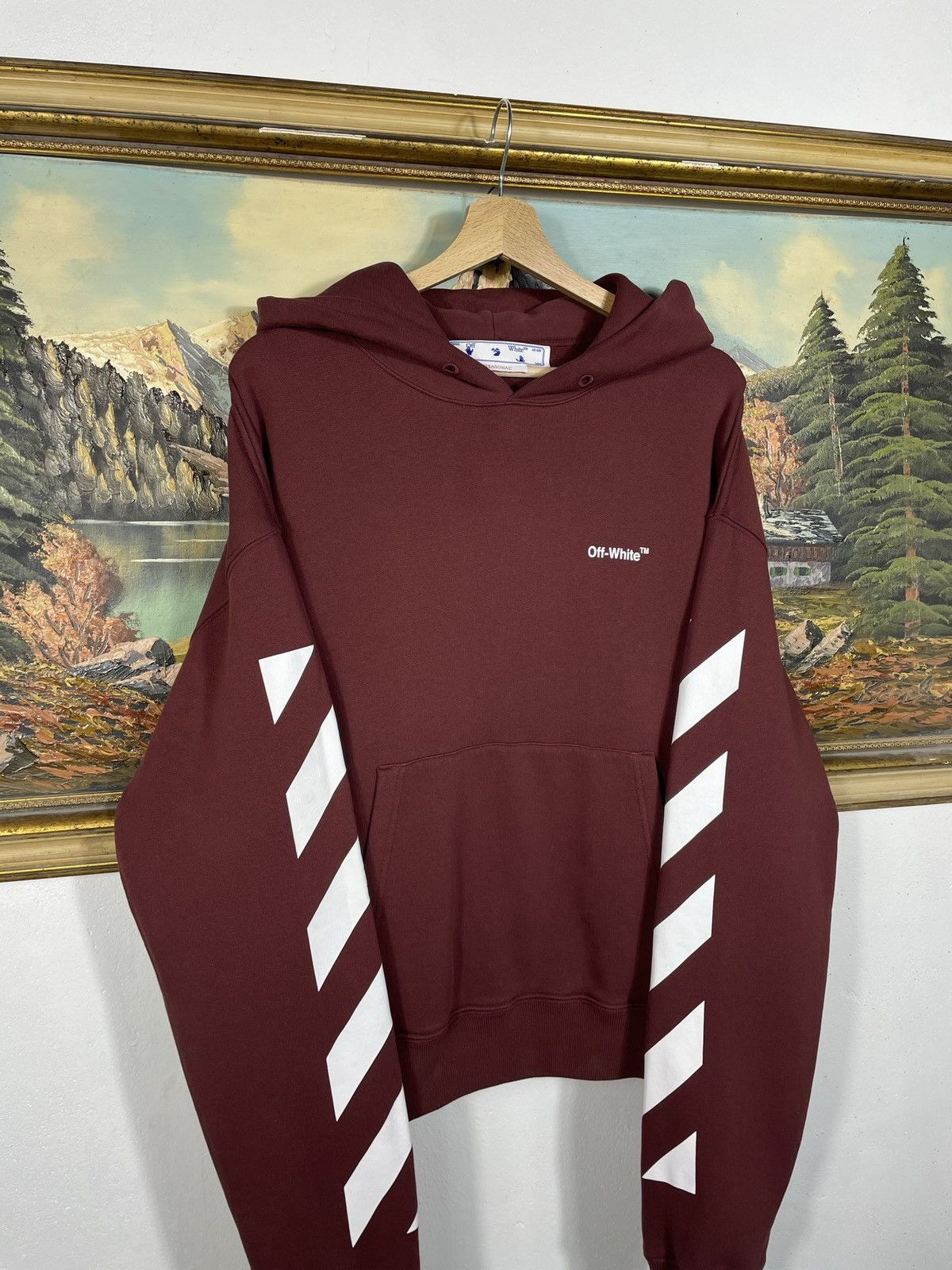 Off-White Off-White Red Hoodie Sweatshirt Streetwear Virgil Abloh Size US S / EU 44-46 / 1 - 2 Thumbnail