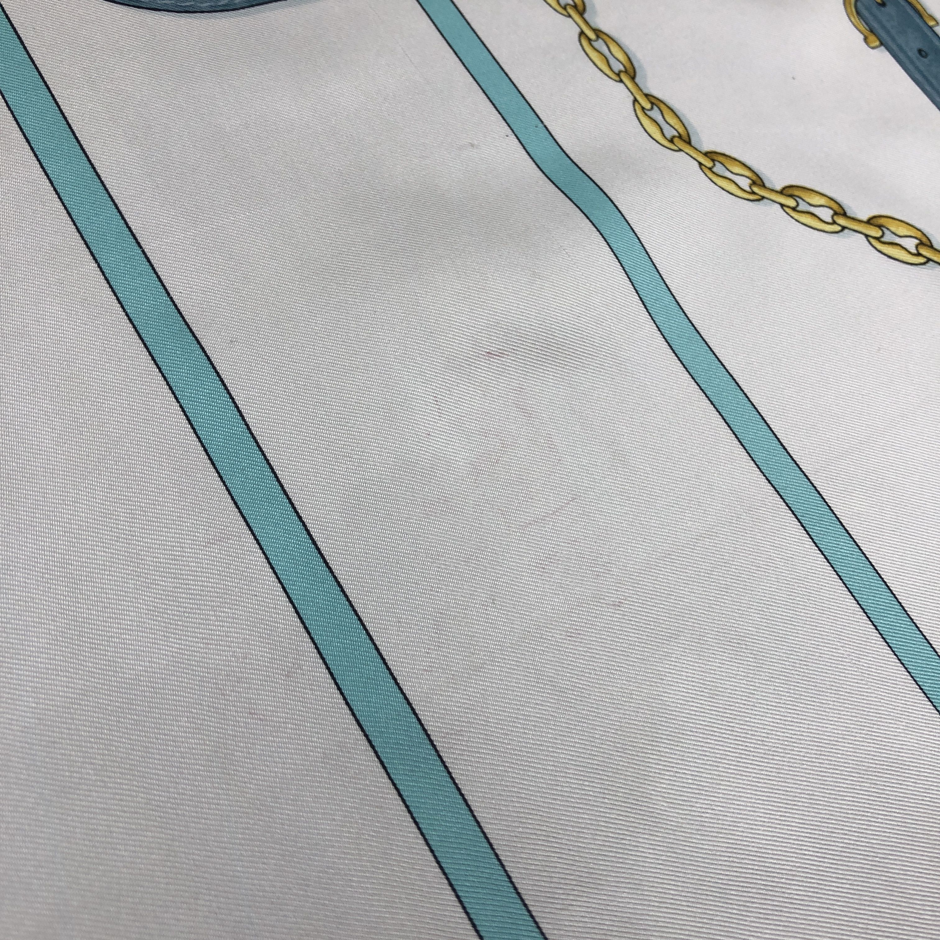 Cartier × Vintage Vintage Cartier SILK Scarf Twill Stole Wraps Scarves Size ONE SIZE - 14 Thumbnail