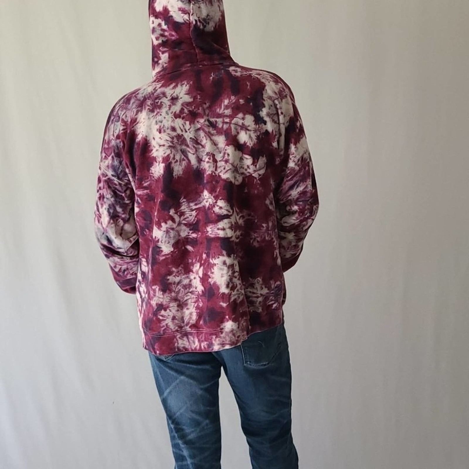 Hanes Oversized Bleached Hoodie tie dye Size XXL / US 16-18 / IT 52-54 - 10 Thumbnail