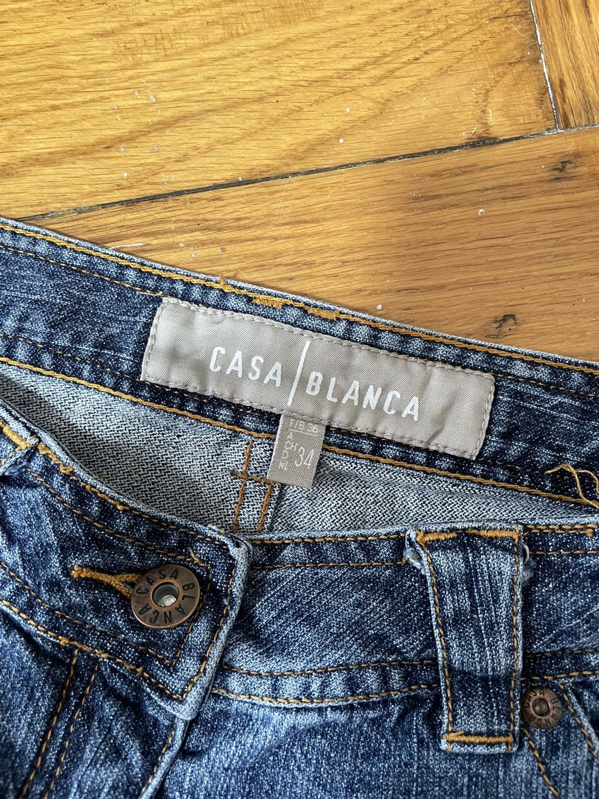 Casablanca Vintage skirt Casablanca jeans y2k streetwear Size 25" / US 0 / IT 36 - 16 Thumbnail