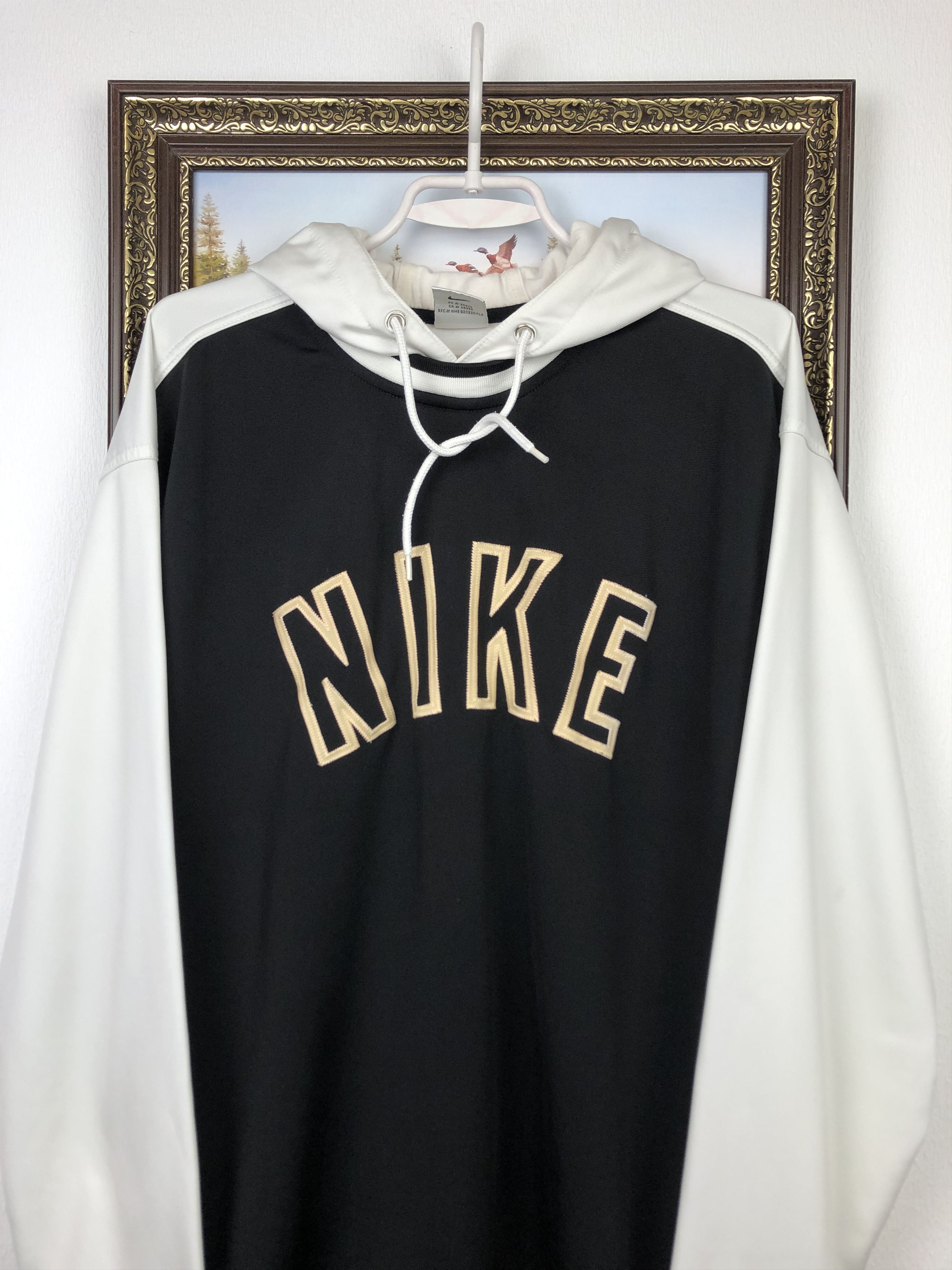 Nike Vintage 90's Nike Hoodie Jacket Big Logo Swoosh Sweatshirt Size US M / EU 48-50 / 2 - 2 Thumbnail