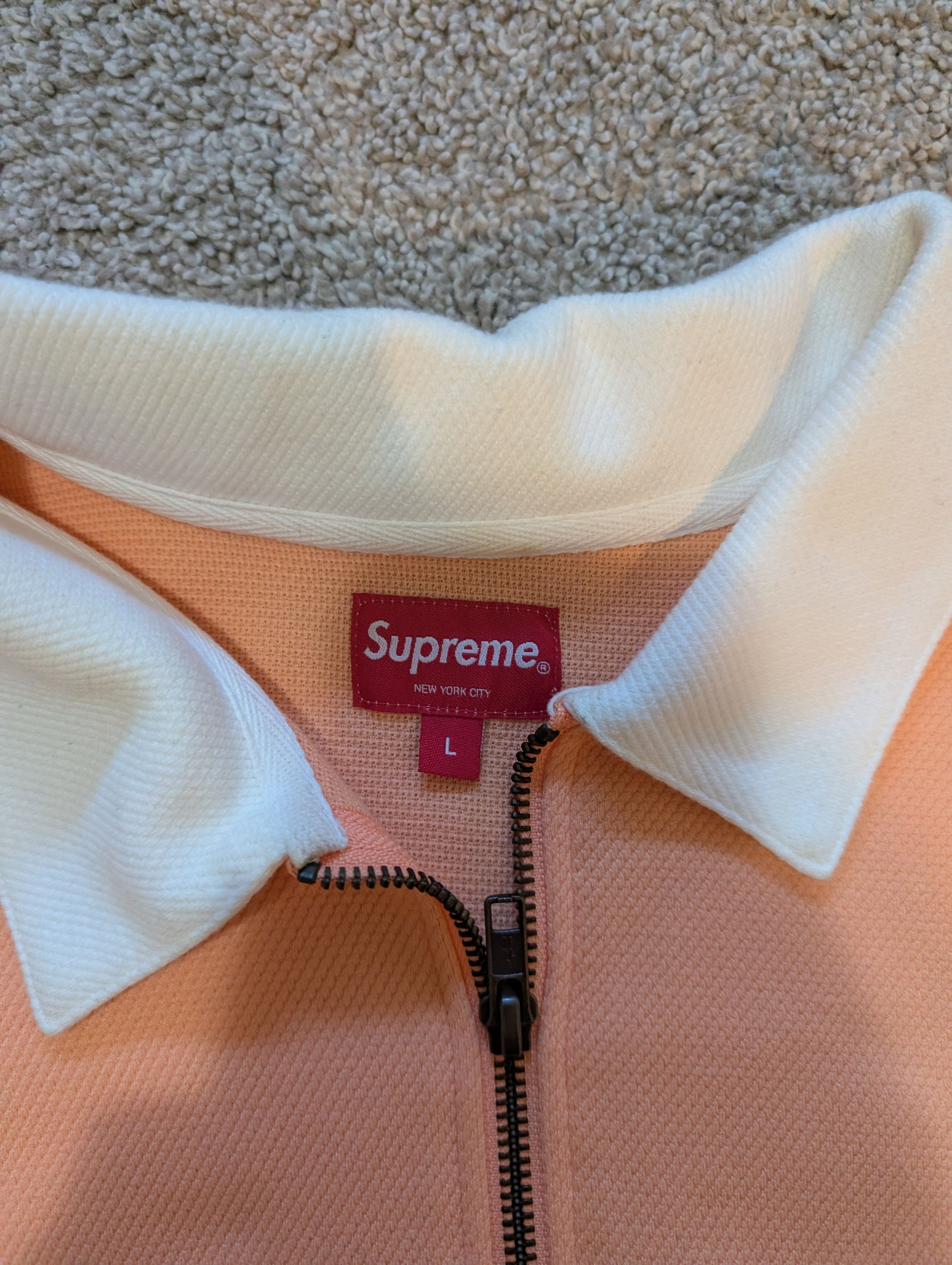Supreme Supreme Half Zip Rugby Peach Size L SS17 Size US L / EU 52-54 / 3 - 3 Thumbnail