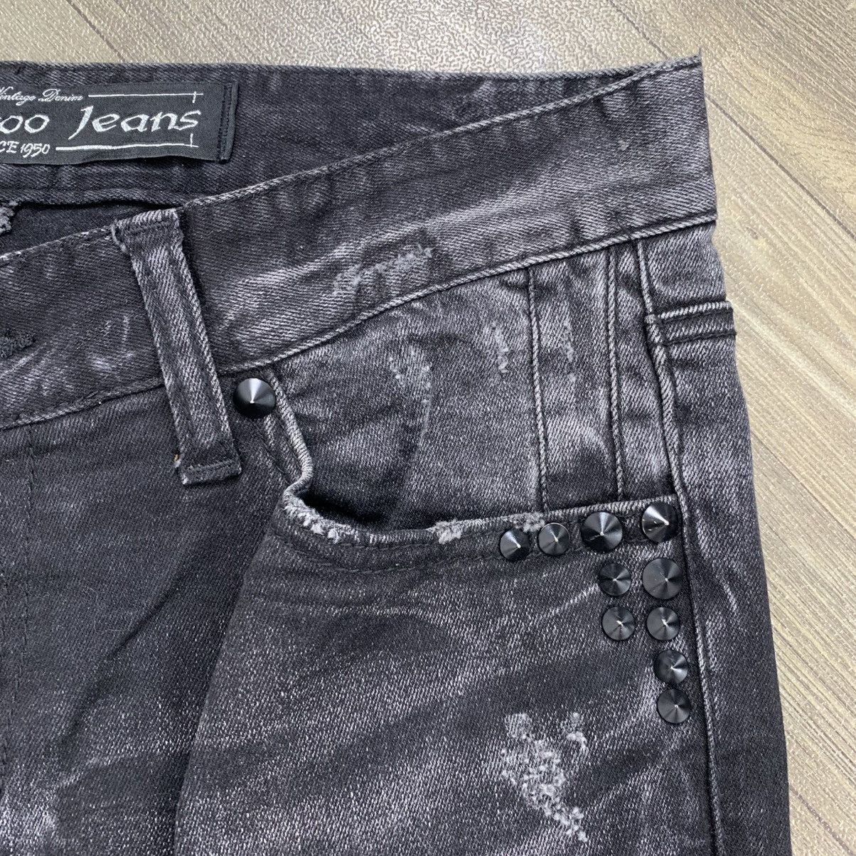 Japanese Brand Punk Style 2000’s Buckaro Distressed Clawmark Slim Jeans Size US 31 - 11 Thumbnail