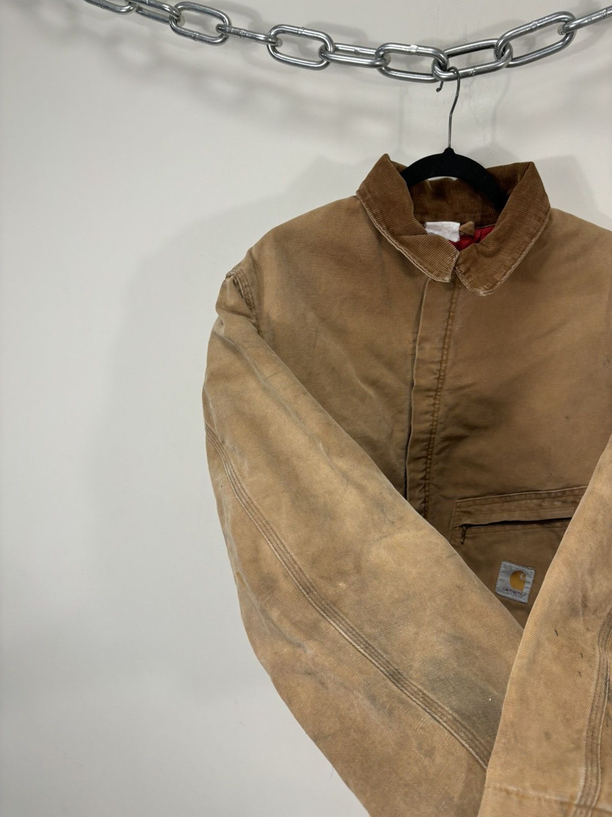 Carhartt Vintage 90s Carhartt Made In USA Washed Boxy Cropped Jacket Size US L / EU 52-54 / 3 - 12 Thumbnail