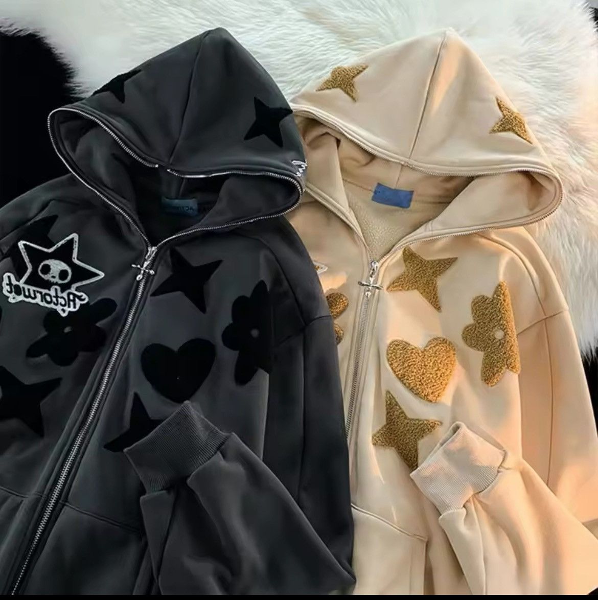 Other Multi-colored embroidered Zip Up hoodie Japanese style Size US L / EU 52-54 / 3 - 3 Thumbnail
