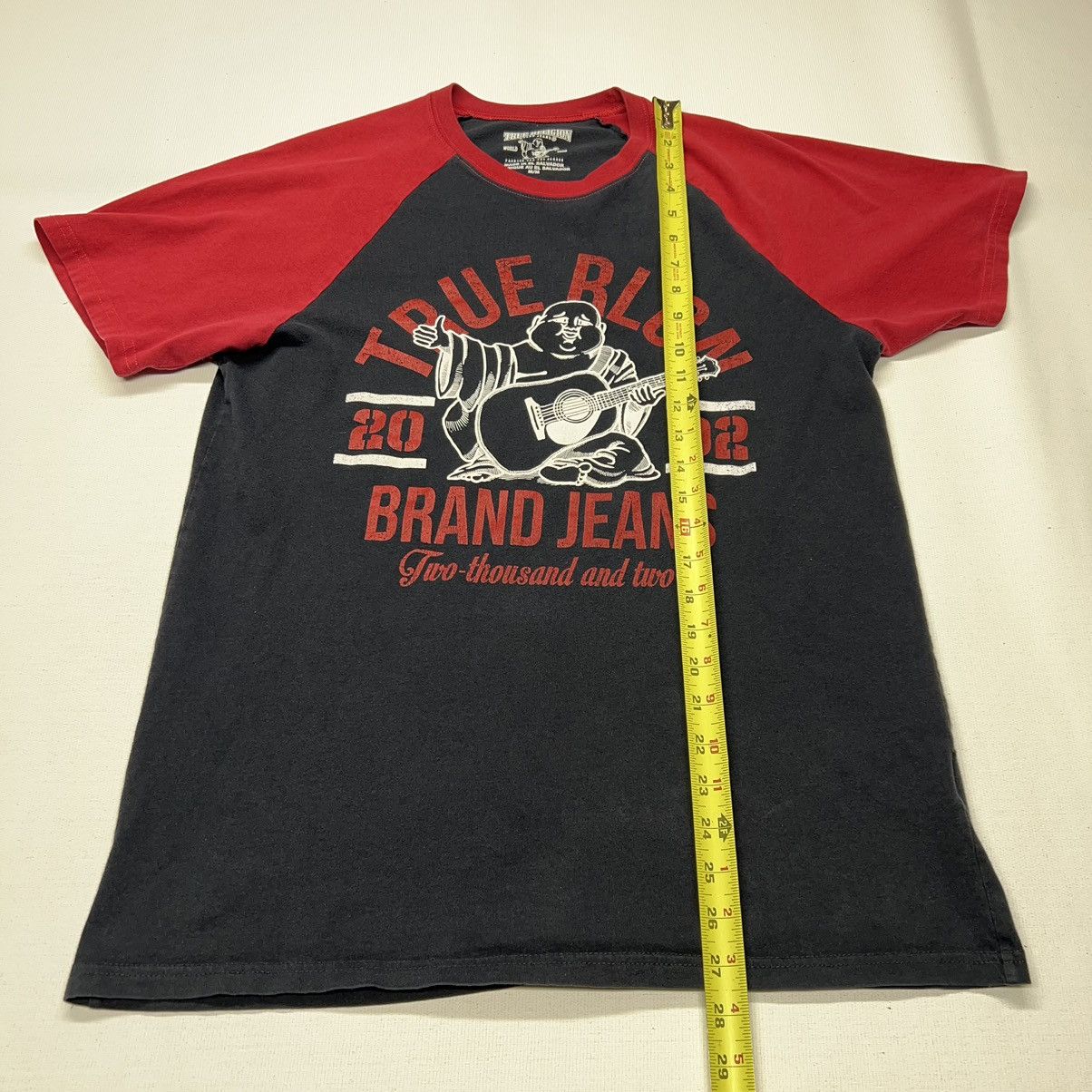 True Religion True Religion Tee Shirt Black Red Graphic Short Sleeve Jeans Size US M / EU 48-50 / 2 - 14 Thumbnail