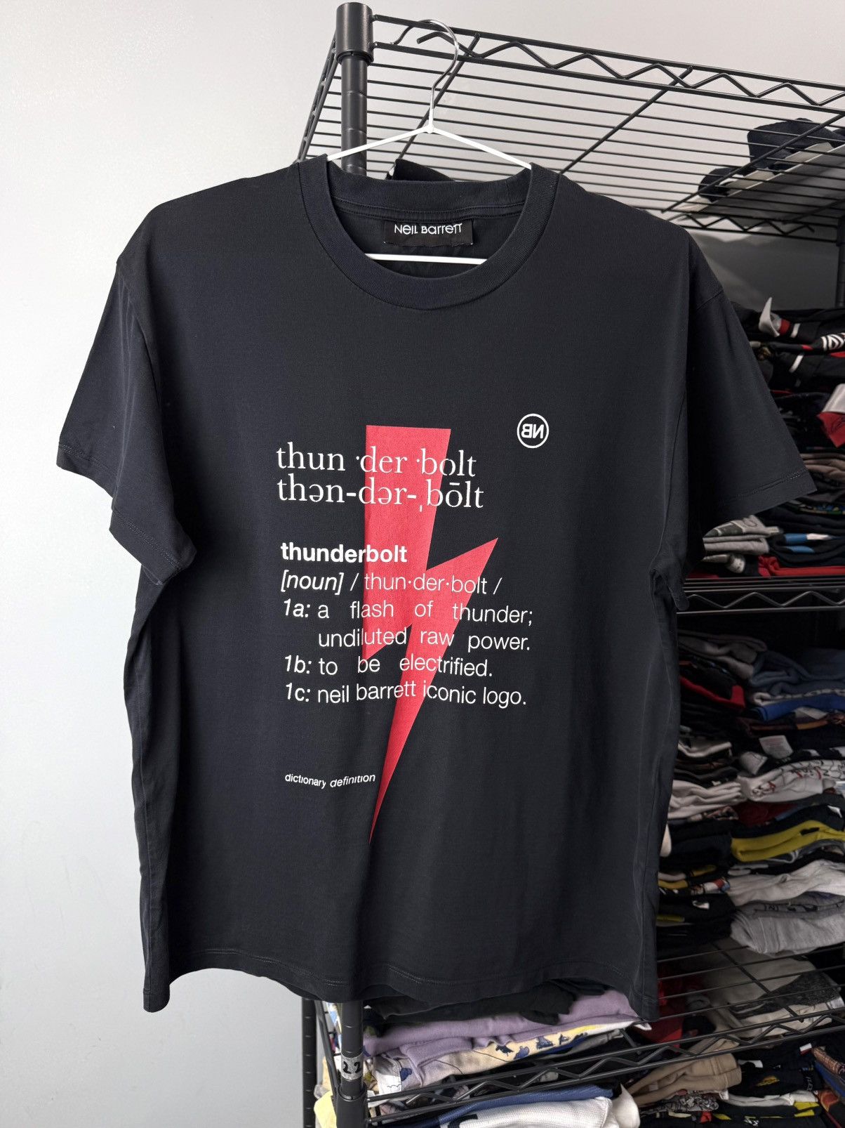 Neil Barrett Neil Barrett Thunderbolt T Shirt Art Abstract Luxury Size US M / EU 48-50 / 2 - 1 Thumbnail