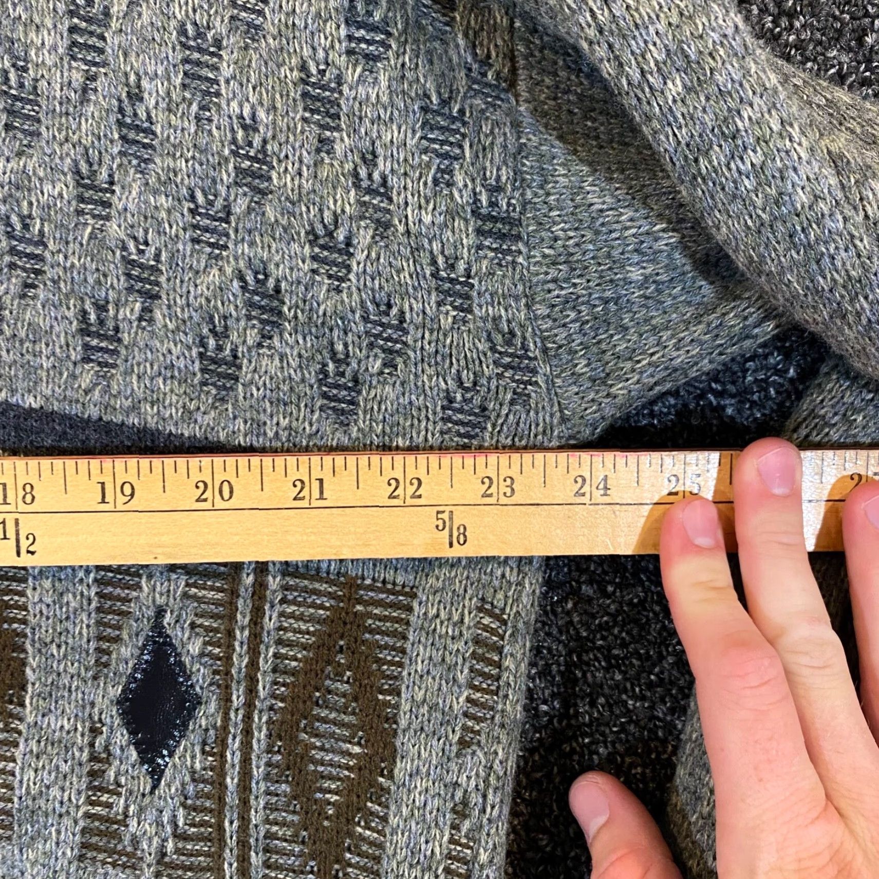 Vintage TEJIDOS Sweater Mens L/XL Gray Brown Wool Blend Liliana Full Zip Long Sleeve Size US L / EU 52-54 / 3 - 4 Thumbnail