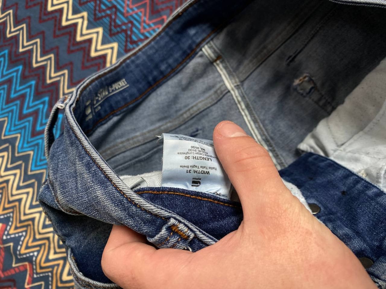 G-Star jeans Y2K G-Star Raw logo vintage D-STAQ 5-POCKET slim Size US 31 - 3 Thumbnail