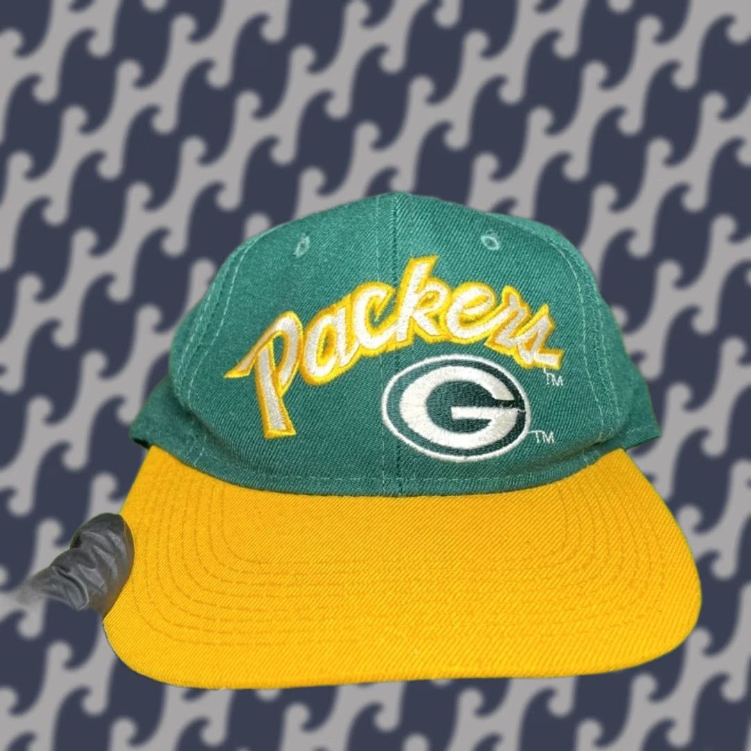 Sports Specialties VINTAGE Green Bay Packers Hat NFL Men's One Size 6 7/8 Green Yellow Fitted Sports Specialties Size ONE SIZE - 1 Thumbnail