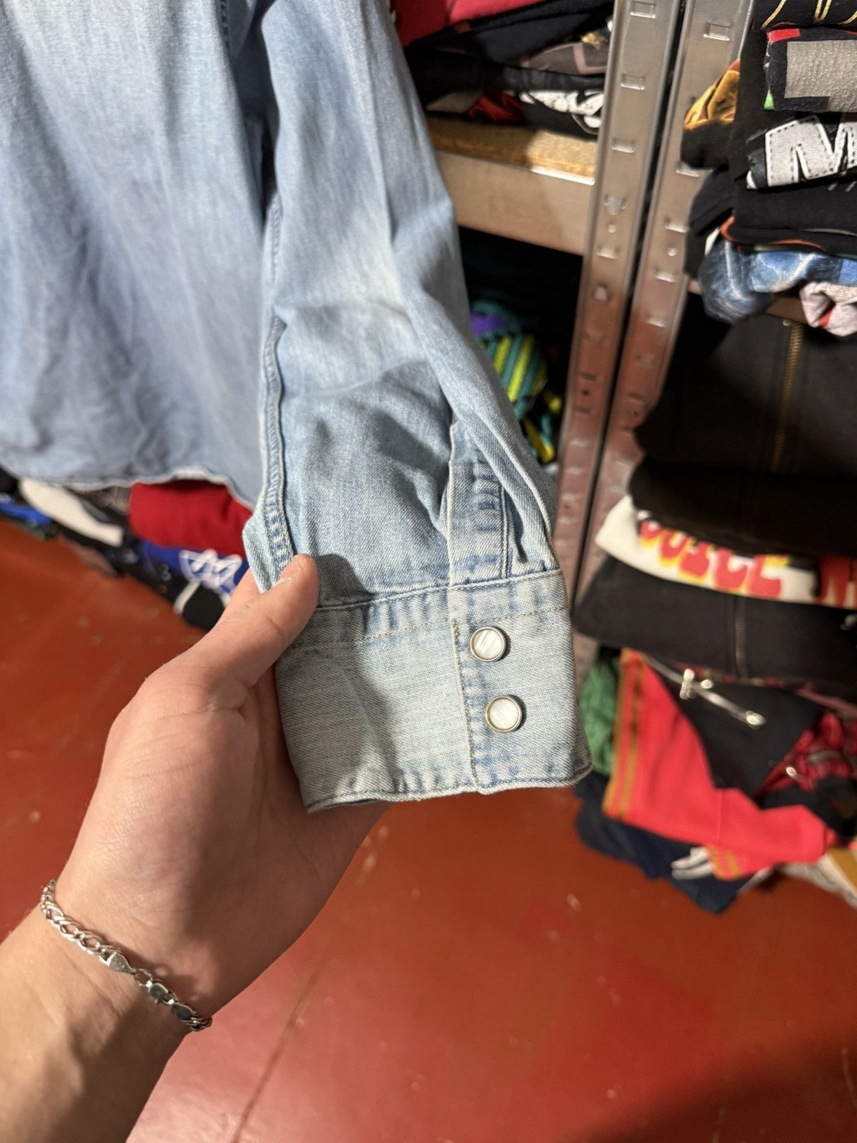 Levi's Vintage Levi's Denim Jeans Button Long Sleeve Shirt Y2K Hype Size US XL / EU 56 / 4 - 10 Thumbnail