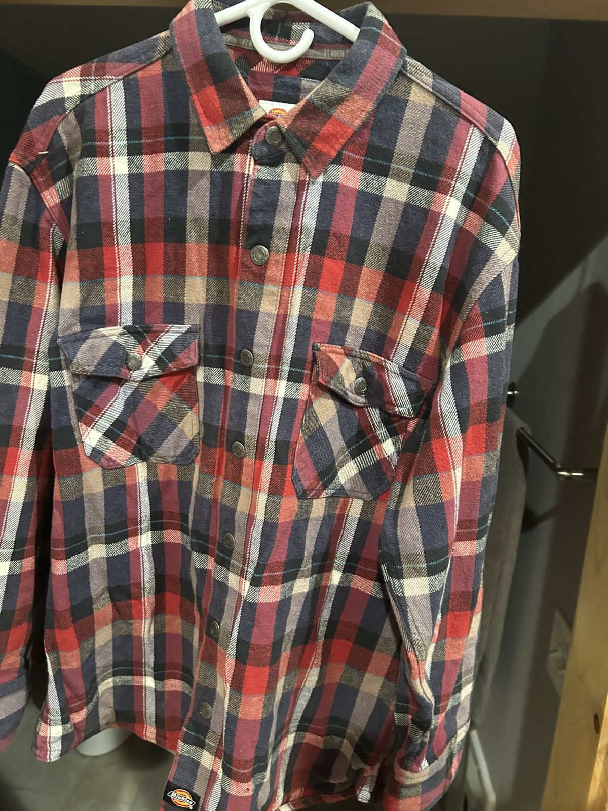 Dickies Dickies Long Sleeve Button Up Flannel Size XL Size US XL / EU 56 / 4 - 1 Thumbnail