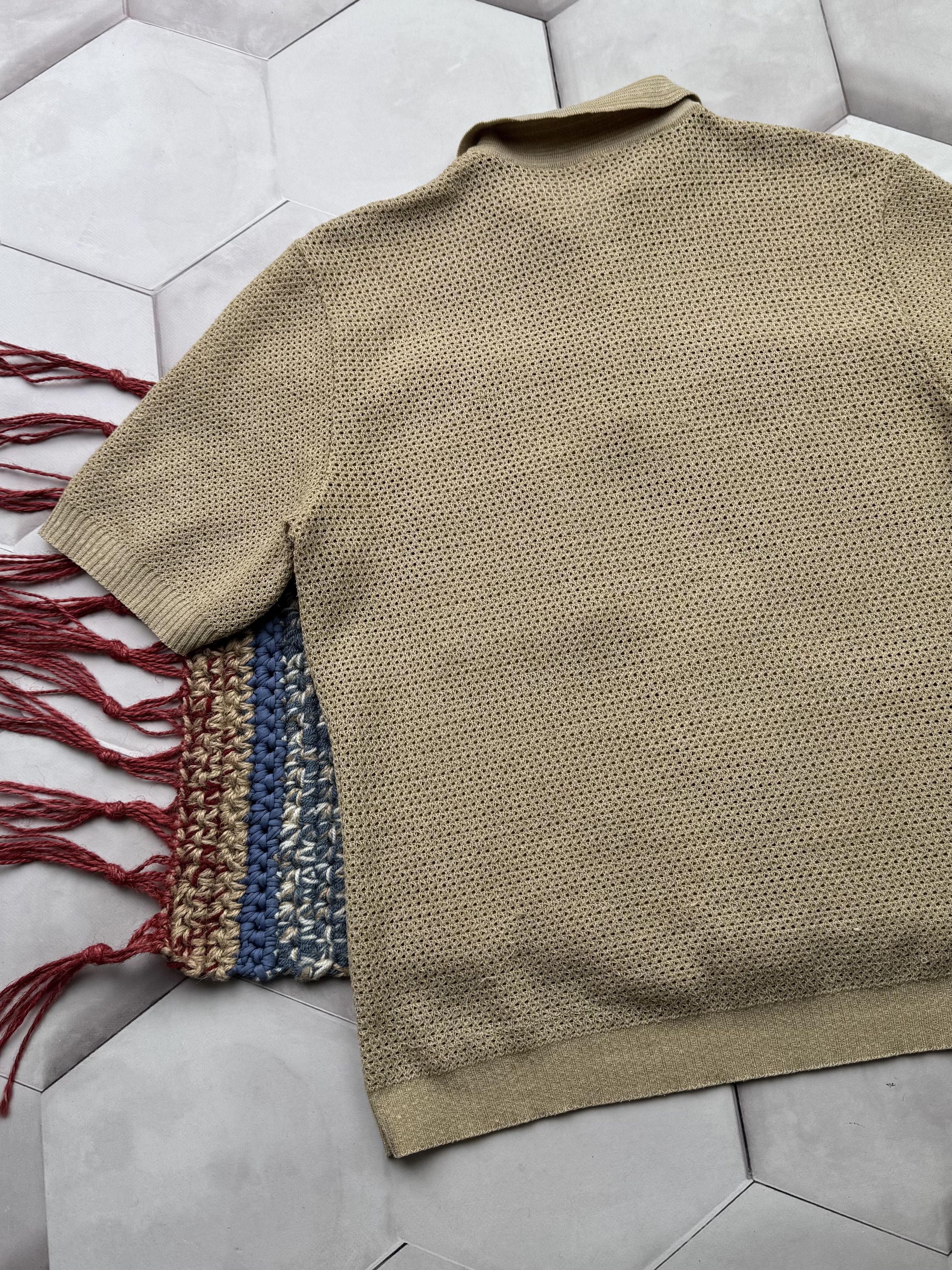 Vintage Vintage Mesh Retro Polo T-Shirt (E4) Size US S / EU 44-46 / 1 - 8 Thumbnail