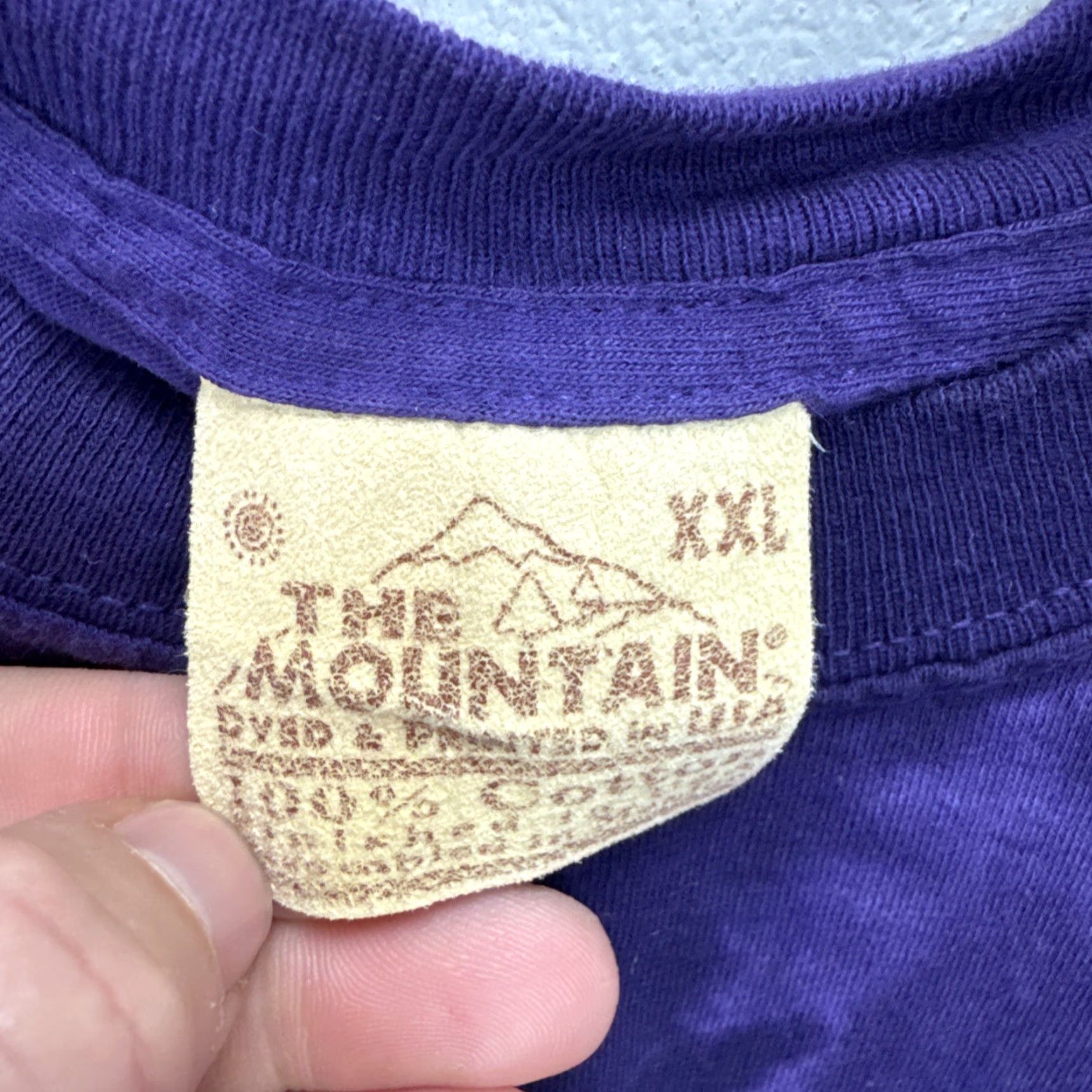 The Mountain VINTAGE The Mountain T-Shirt Purple Tie Dye Logo 2XL Unisex Adults Crew Neck Short Sleeve Graphic Print 90s Art Size US XXL / EU 58 / 5 - 3 Thumbnail