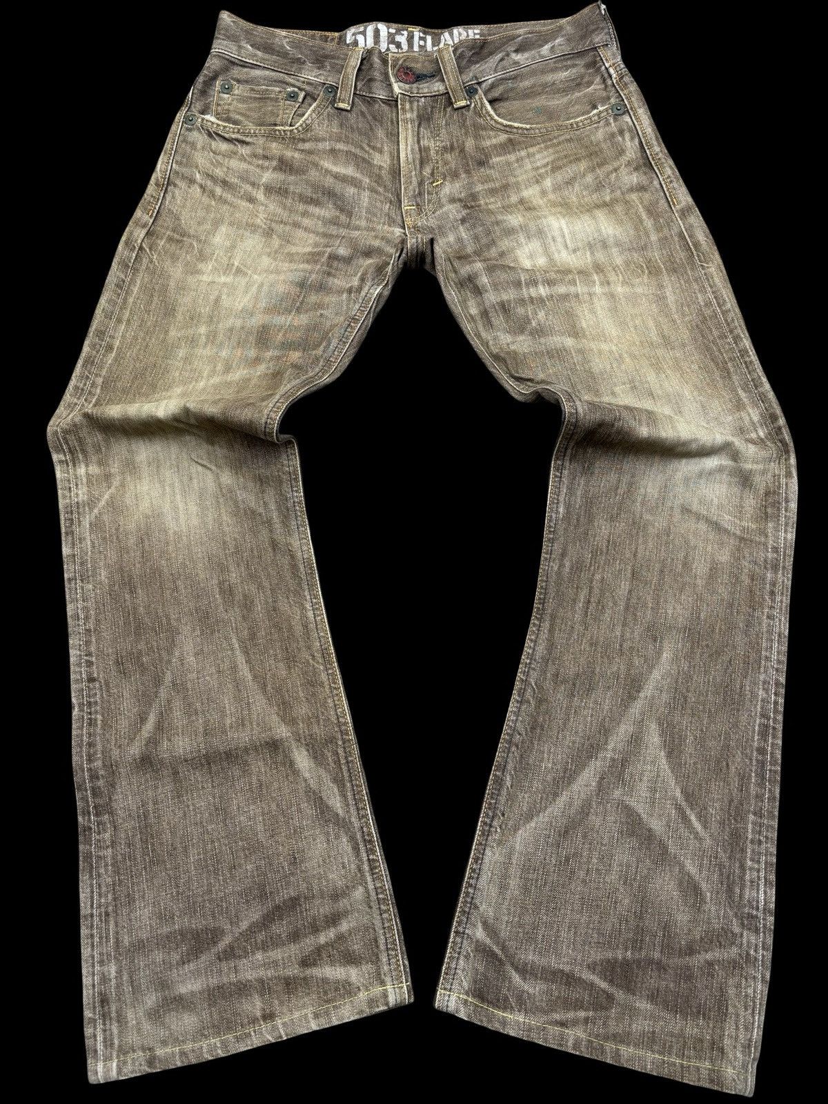 Edwin 💥90s Style Flare💥Insane Edwin 503 Flare Denim F837 Size US 32 / EU 48 - 1 Thumbnail