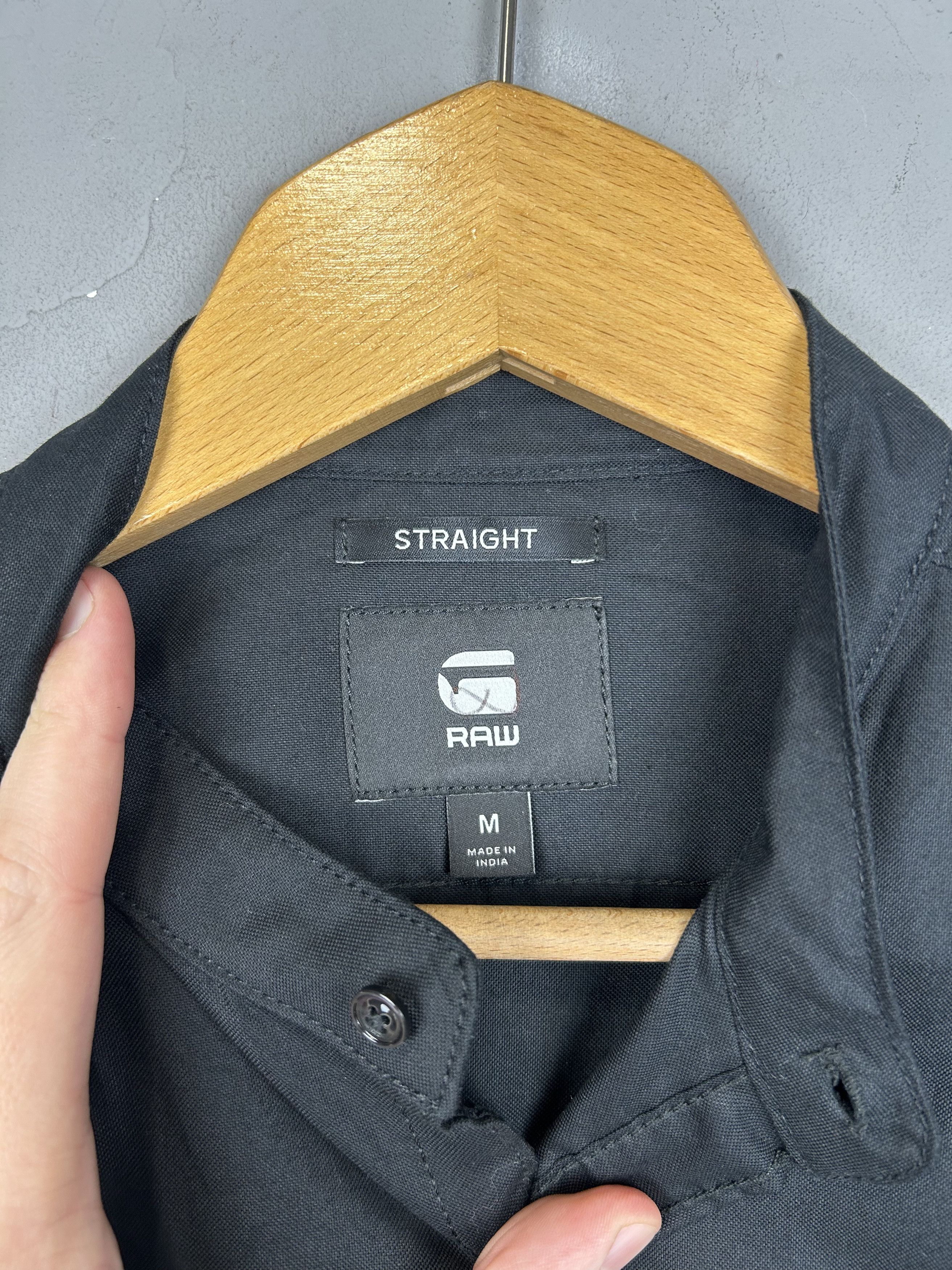 G-Star G-Star Shirt Black Stalt C-Less Clean Long Sleeve Small Logo Size US M / EU 48-50 / 2 - 2 Thumbnail