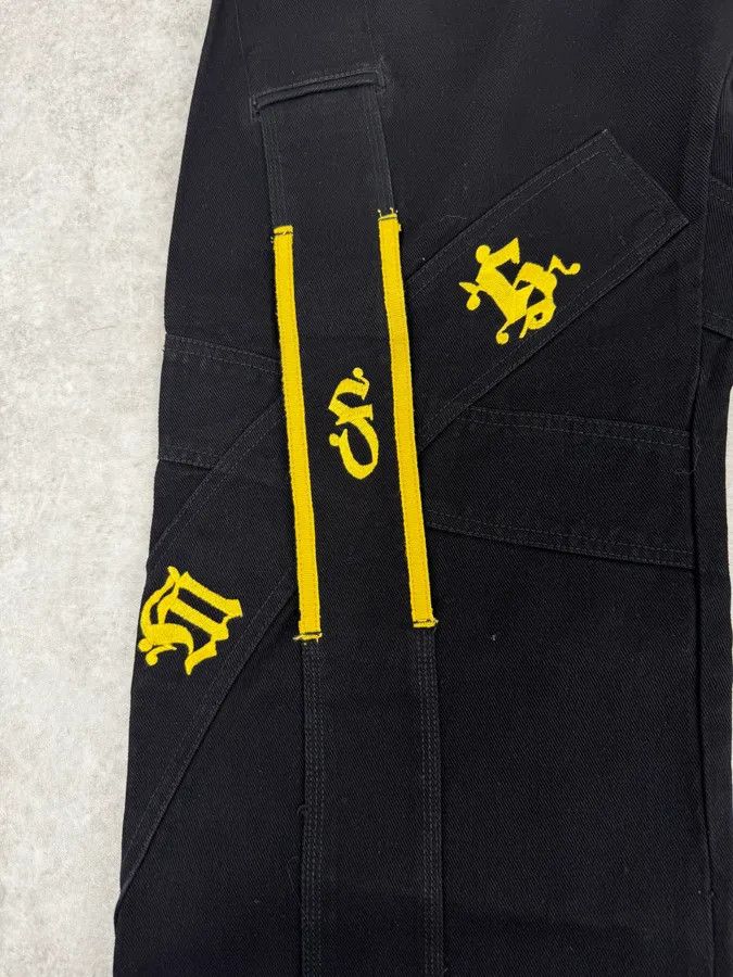 Marithe + Francois Girbaud 2000s Marithé + François Girbaud Black & Yellow Pants Size US 37 - 9 Thumbnail