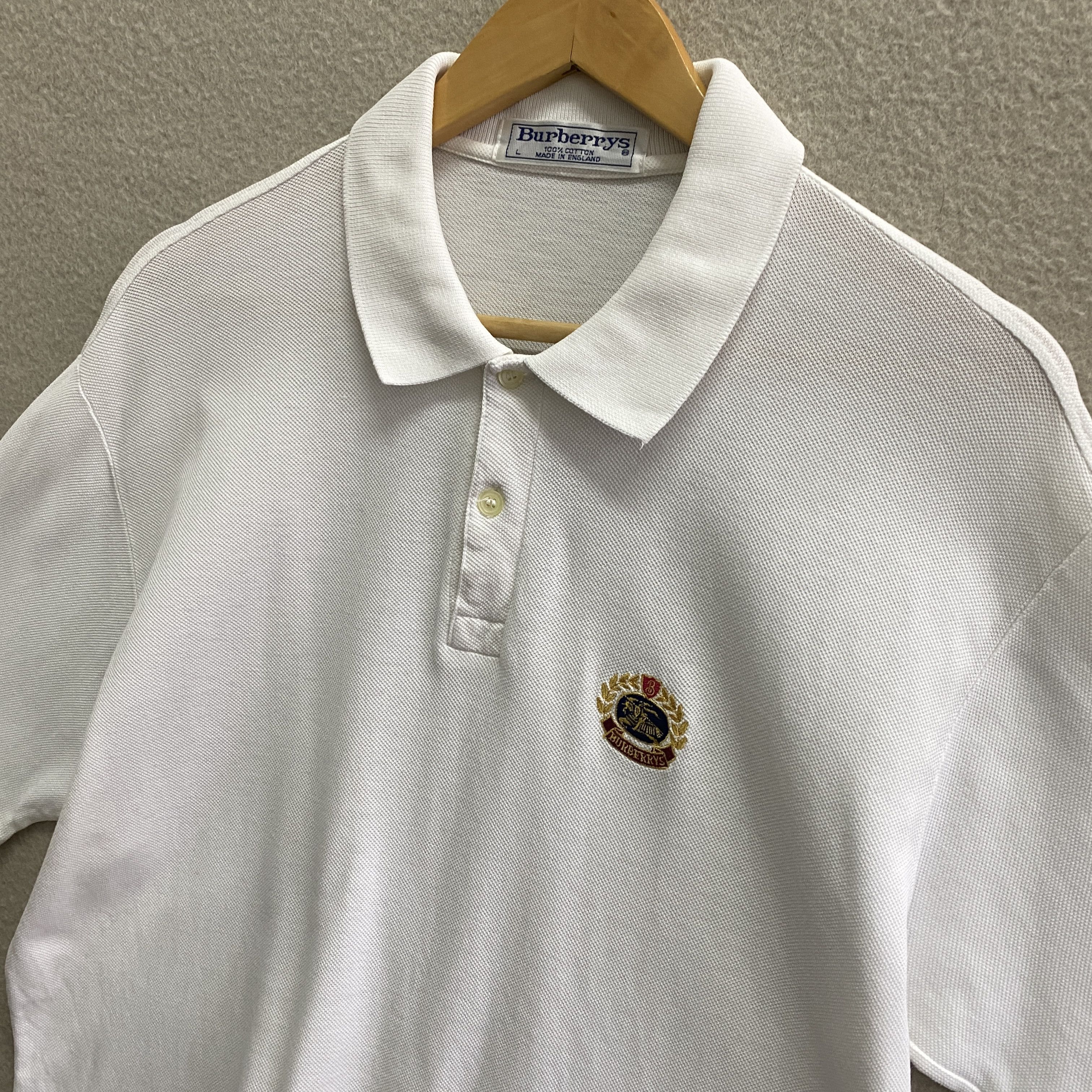 Burberry Vintage Burberry Polo Shirt Size US L / EU 52-54 / 3 - 3 Thumbnail