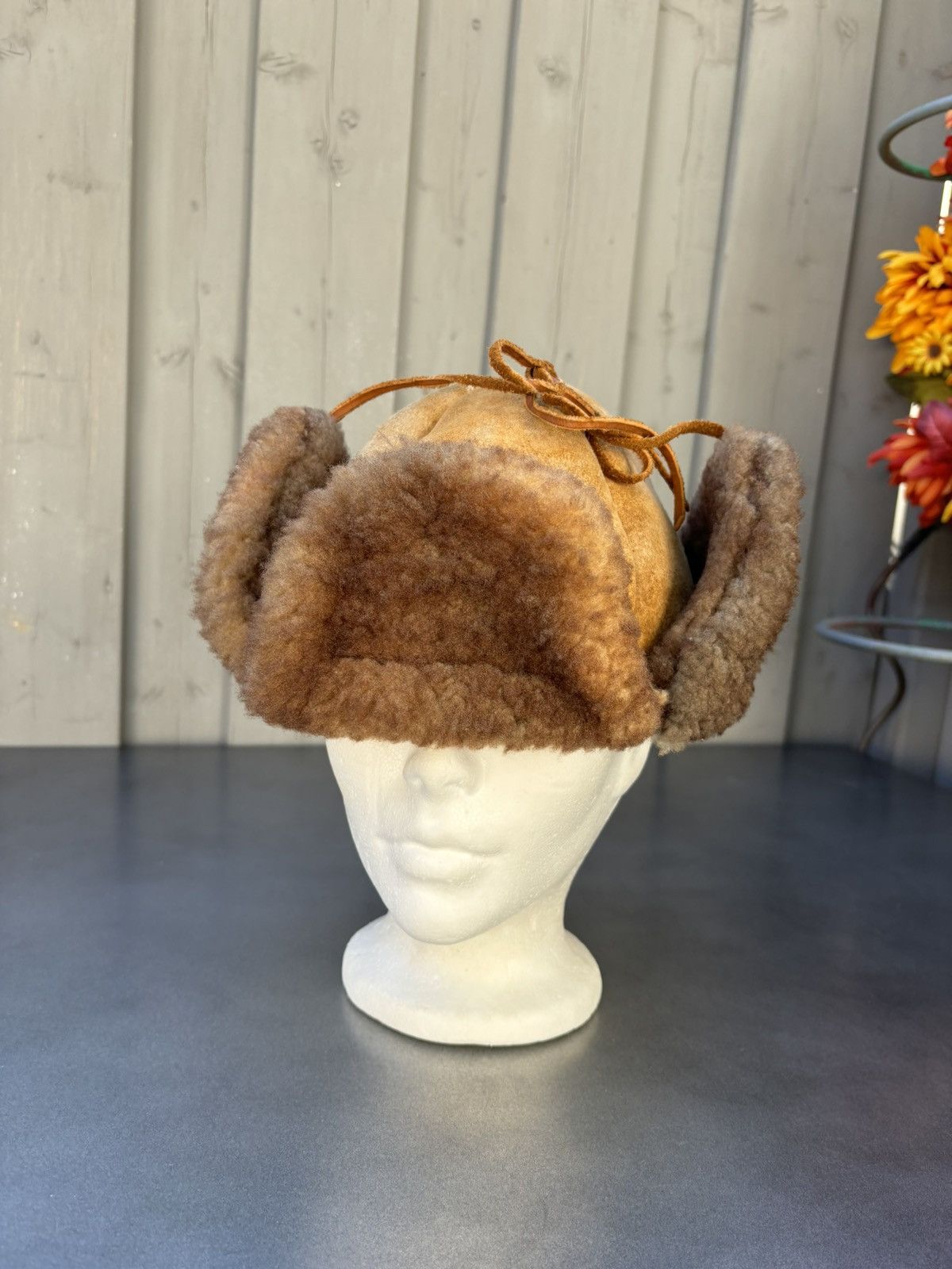Vintage Vintage Shearling Trapper Sheepskin Ushanka Aviator Hunting Size ONE SIZE - 17 Thumbnail