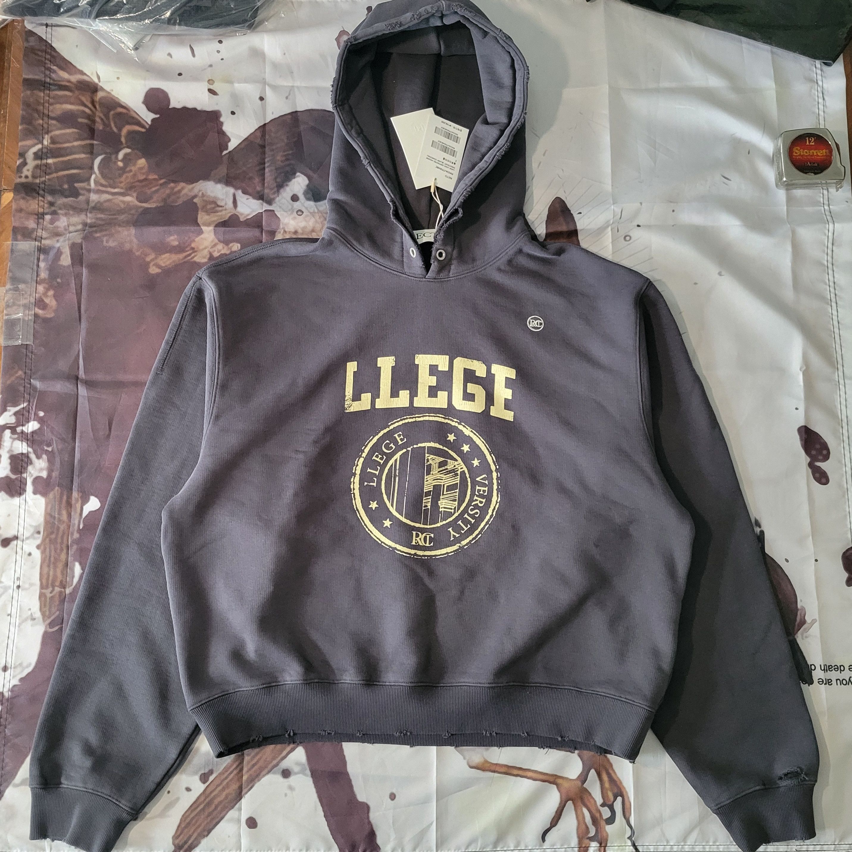 RECTO LLEGE Destroyed Hoodie Size US L / EU 52-54 / 3 - 1 Thumbnail