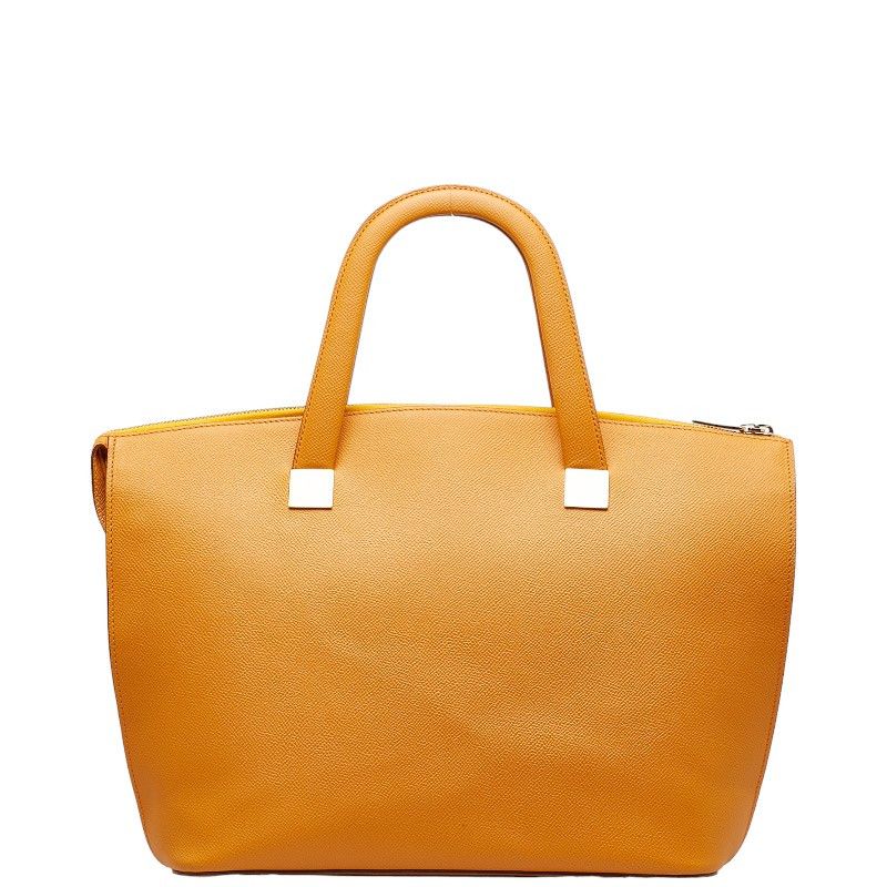 image of Celine Leather Handbag in Orange, Women's