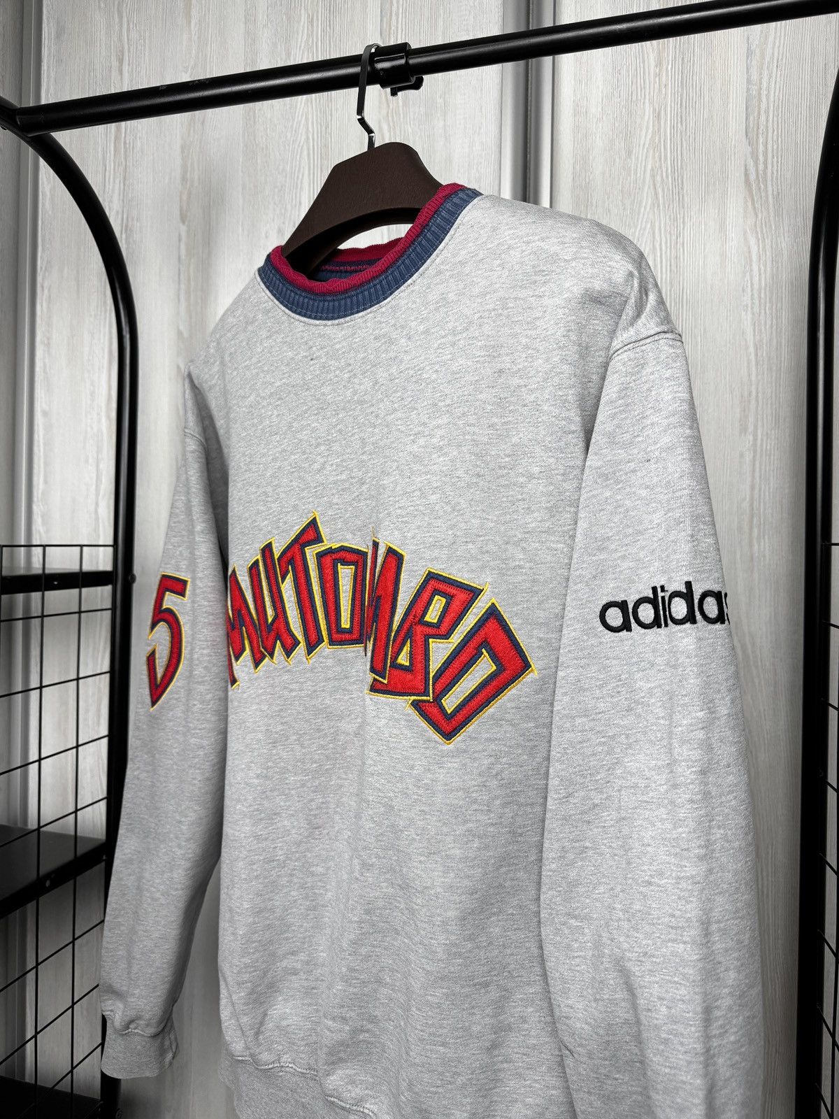 Adidas Adidas Dikembe Mutombo #55 vintage 90s grey sweatshirt M Size US M / EU 48-50 / 2 - 4 Thumbnail
