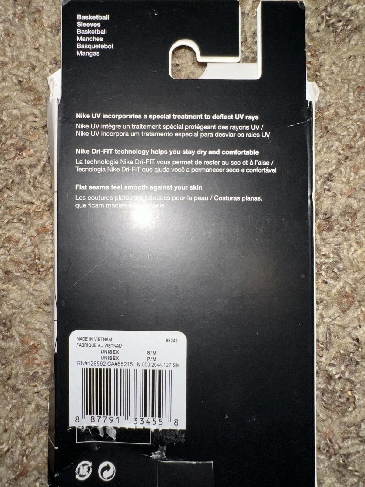 Nike Nike Pro Elite White Sleeves 2.0 Size ONE SIZE - 7 Thumbnail