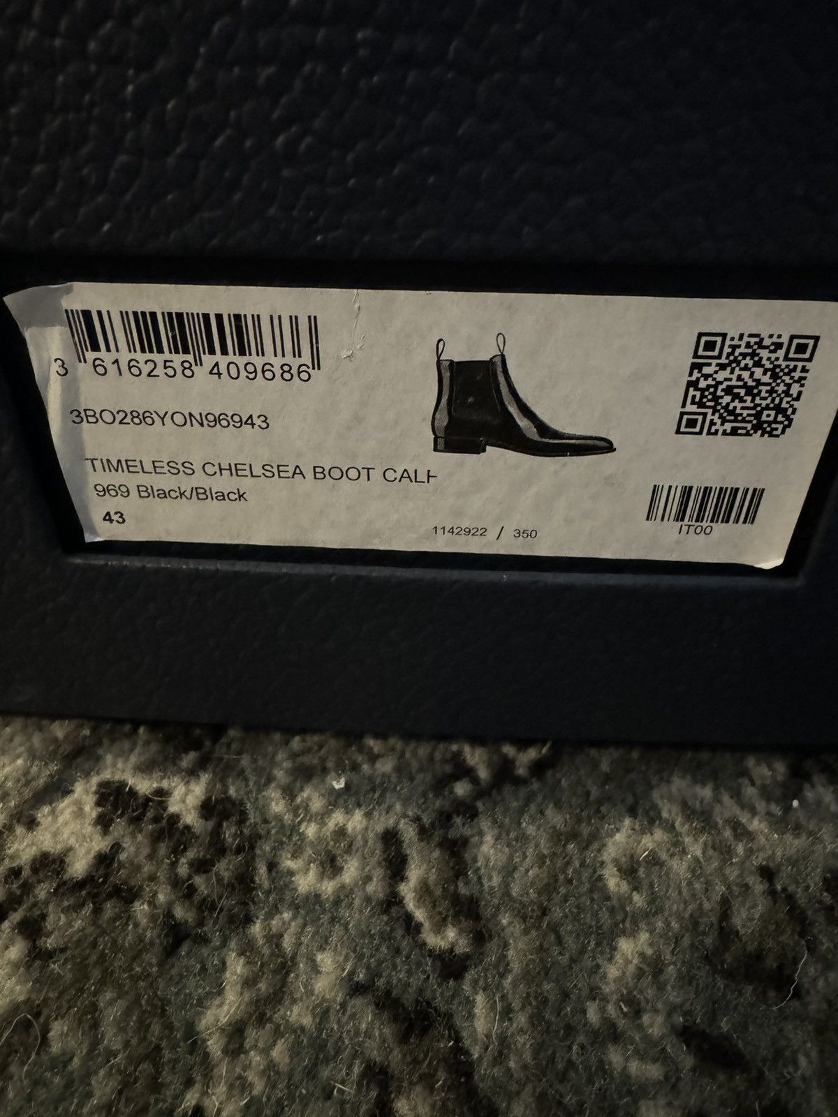 Dior Timeless Chelsea Boots Calf Leather Size US 10.5 / EU 43-44 - 2 Thumbnail
