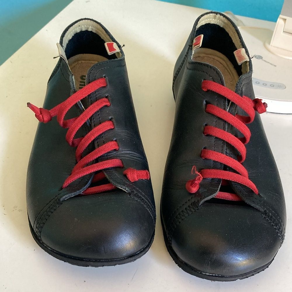 Camper Camper Black Leather Peu Flat Women’s Size 8.5 / 39 EU Size US 8.5 / IT 38.5 - 4 Thumbnail