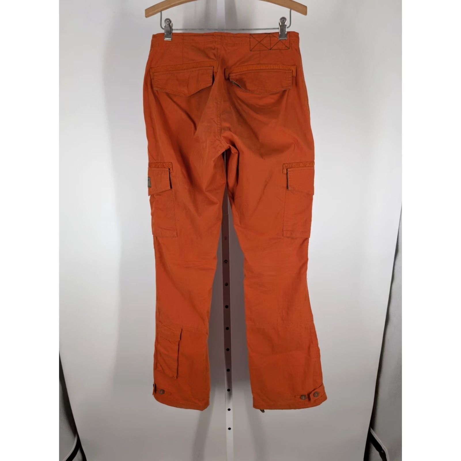 Abercrombie & Fitch VINTAGE Abercrombie & Fitch Fitch-Pant Cargo Pants Orange 90s Y2K Women's 2 Low Rise Cargo Pants Women’s 30W 32I Size 26" / US 2 / IT 38 - 4 Thumbnail