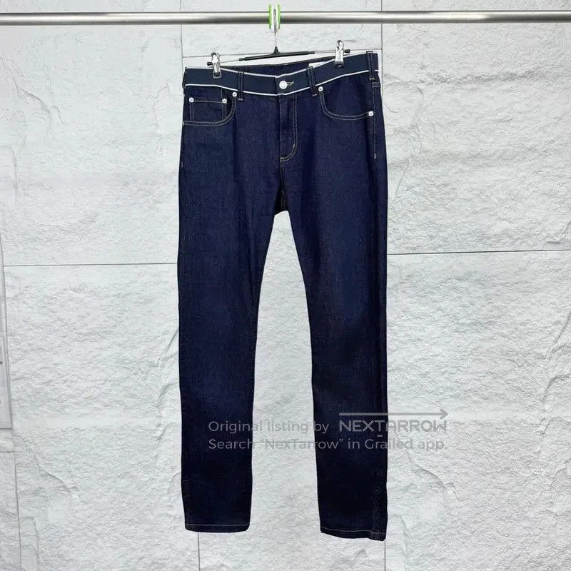 Alexander McQueen Alexander McQueen Casual Dark Blue Cotton Pants . Size US 32 / EU 48 - 1 Thumbnail