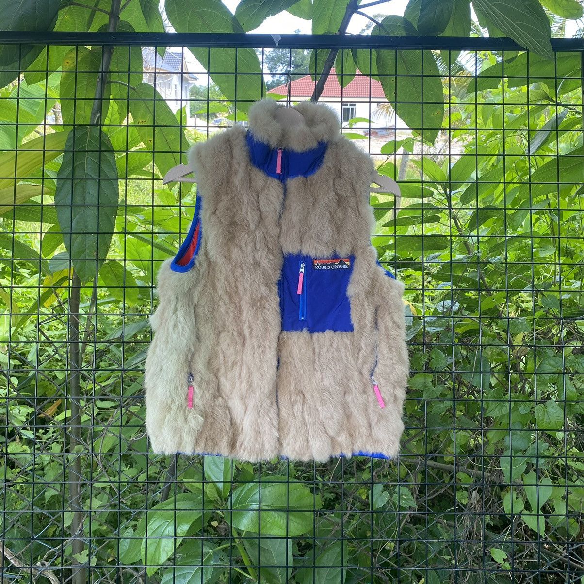 Vintage Vintage Rodeo Crown Faux Fur Fluffy Vest | Grailed