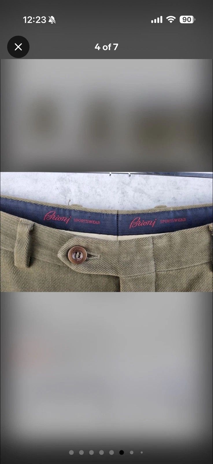Brioni Olive chinos Size US 32 / EU 48 - 5 Thumbnail