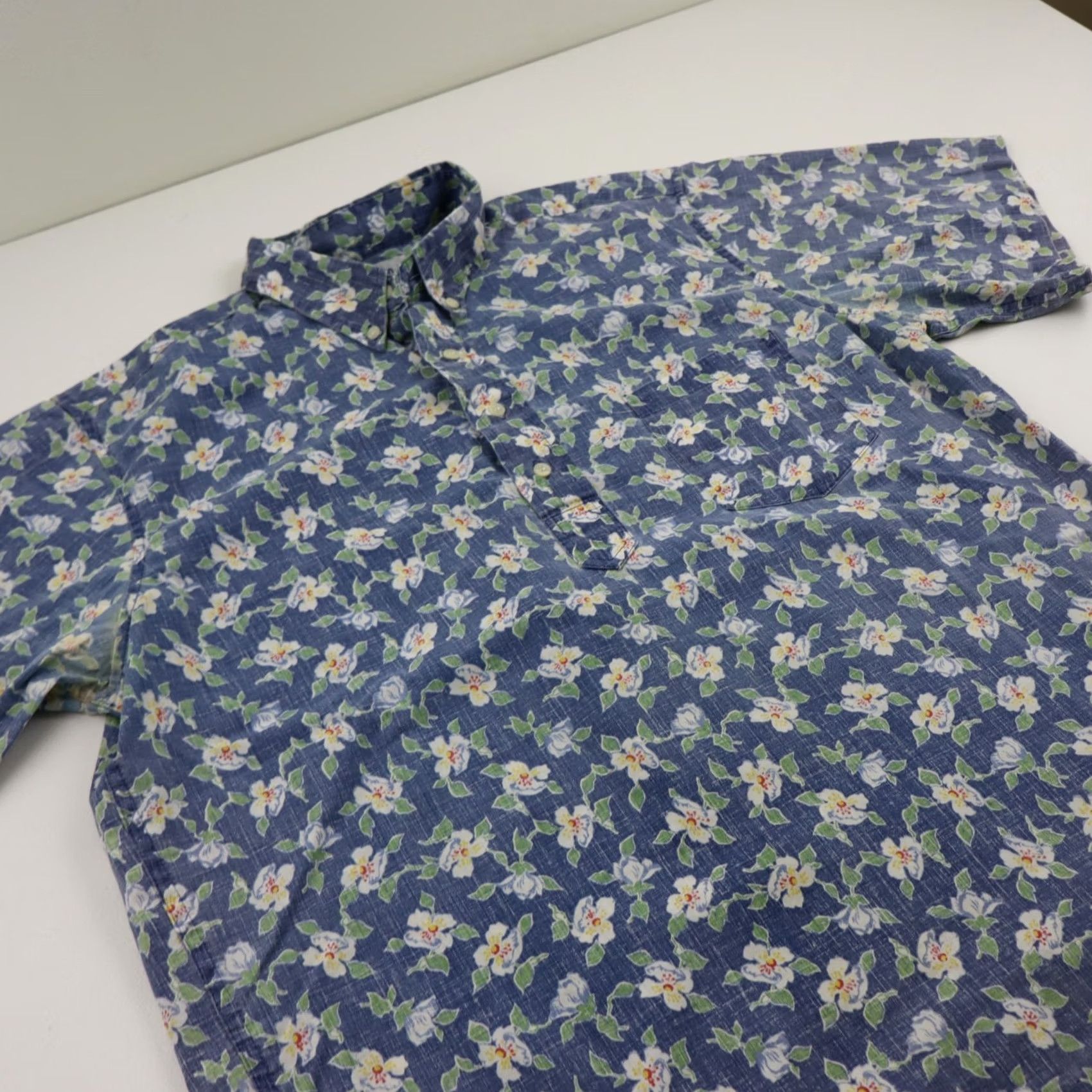 Reyn Spooner VINTAGE Reyn Spooner Hawaiian Shirt Mens L Blue Green Aloha Popover Made in Hawaii Size US L / EU 52-54 / 3 - 3 Thumbnail
