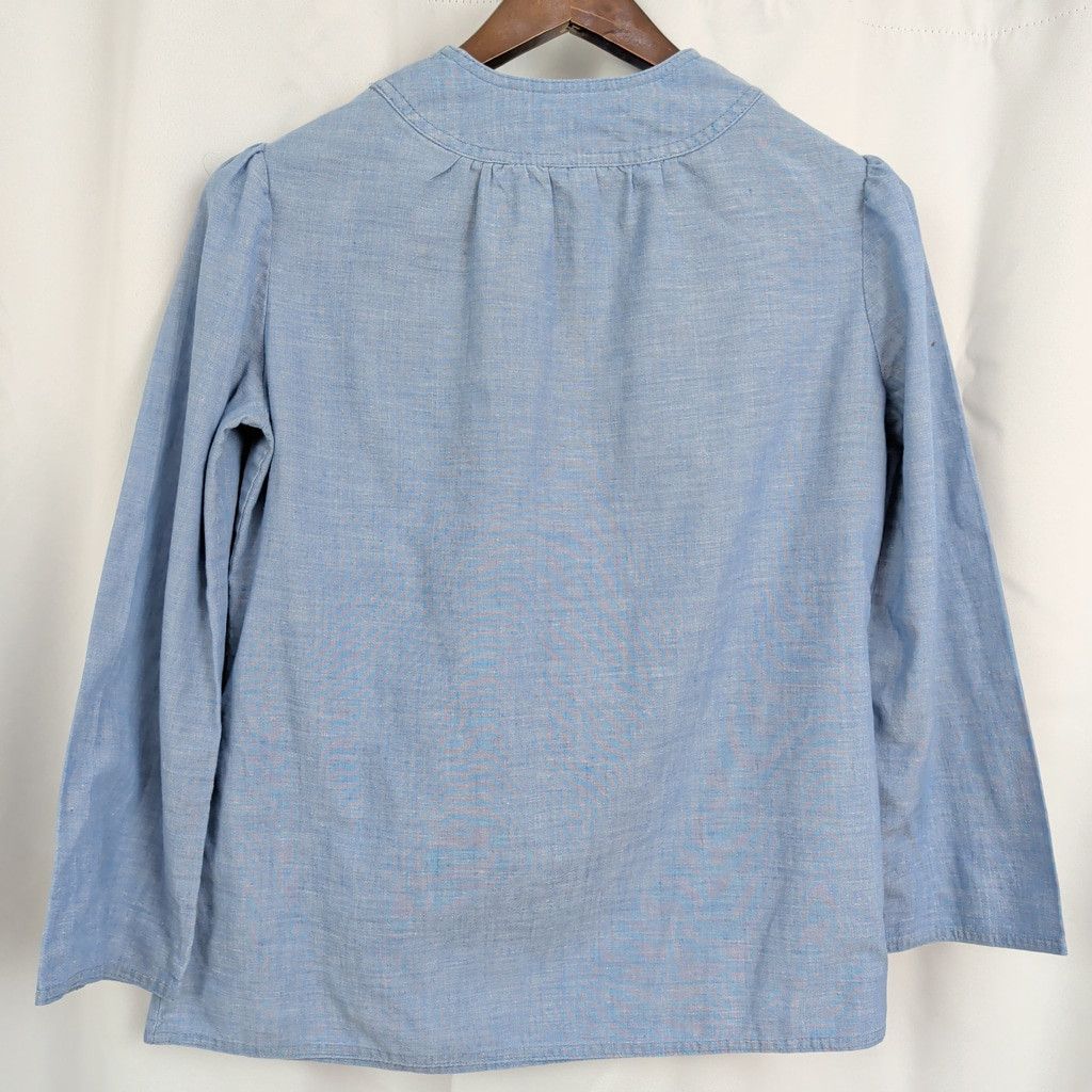 Levi's × Vintage 70's Levi's Chambray Peasant Top Size M / US 6-8 / IT 42-44 - 5 Thumbnail