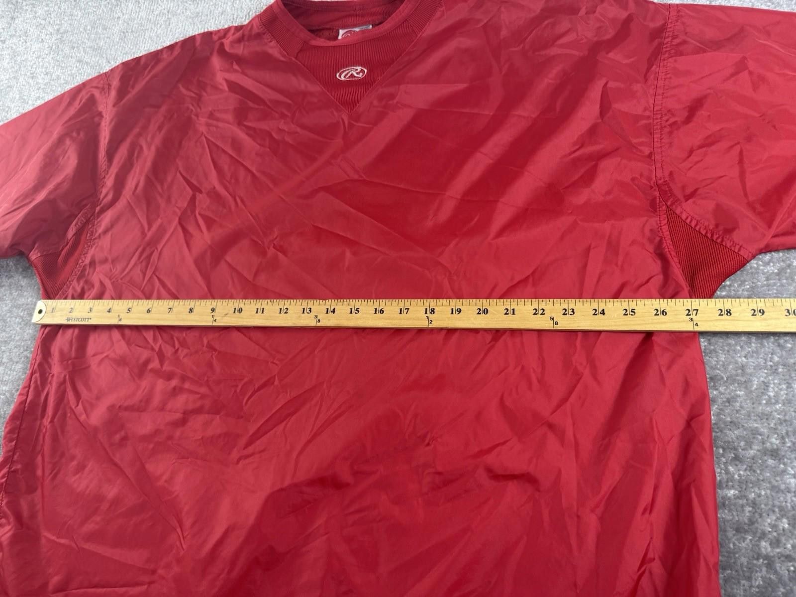 Other VTG Rawlings Practice Warm Up Windbreaker Nylon Jacket Mens Size US XL / EU 56 / 4 - 4 Thumbnail
