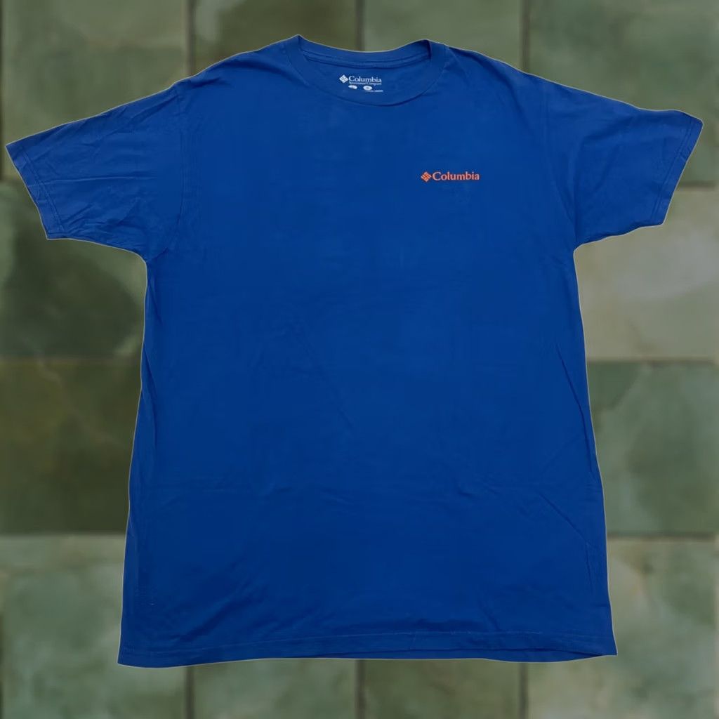 Vintage Columbia Shirt Mens Large Blue Compass Graphic Outdoor Hiking Tee T Size US L / EU 52-54 / 3 - 1 Thumbnail