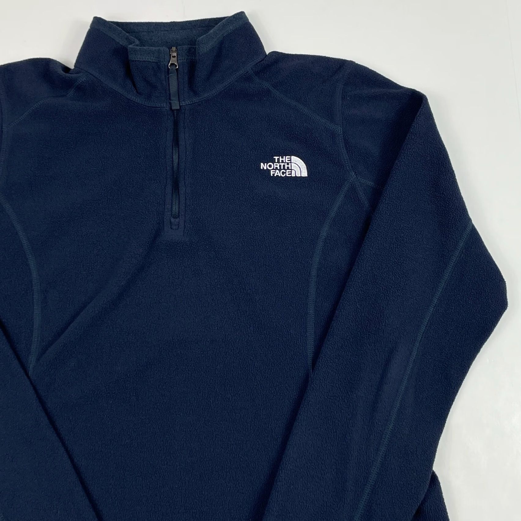 The North Face The North Face Jacket Womens Medium Blue Fleece 1/4 Zip Pullover Outdoor Warm Wind-Resistant Logo Embroidered Regular M Womens Size M / US 6-8 / IT 42-44 - 3 Thumbnail