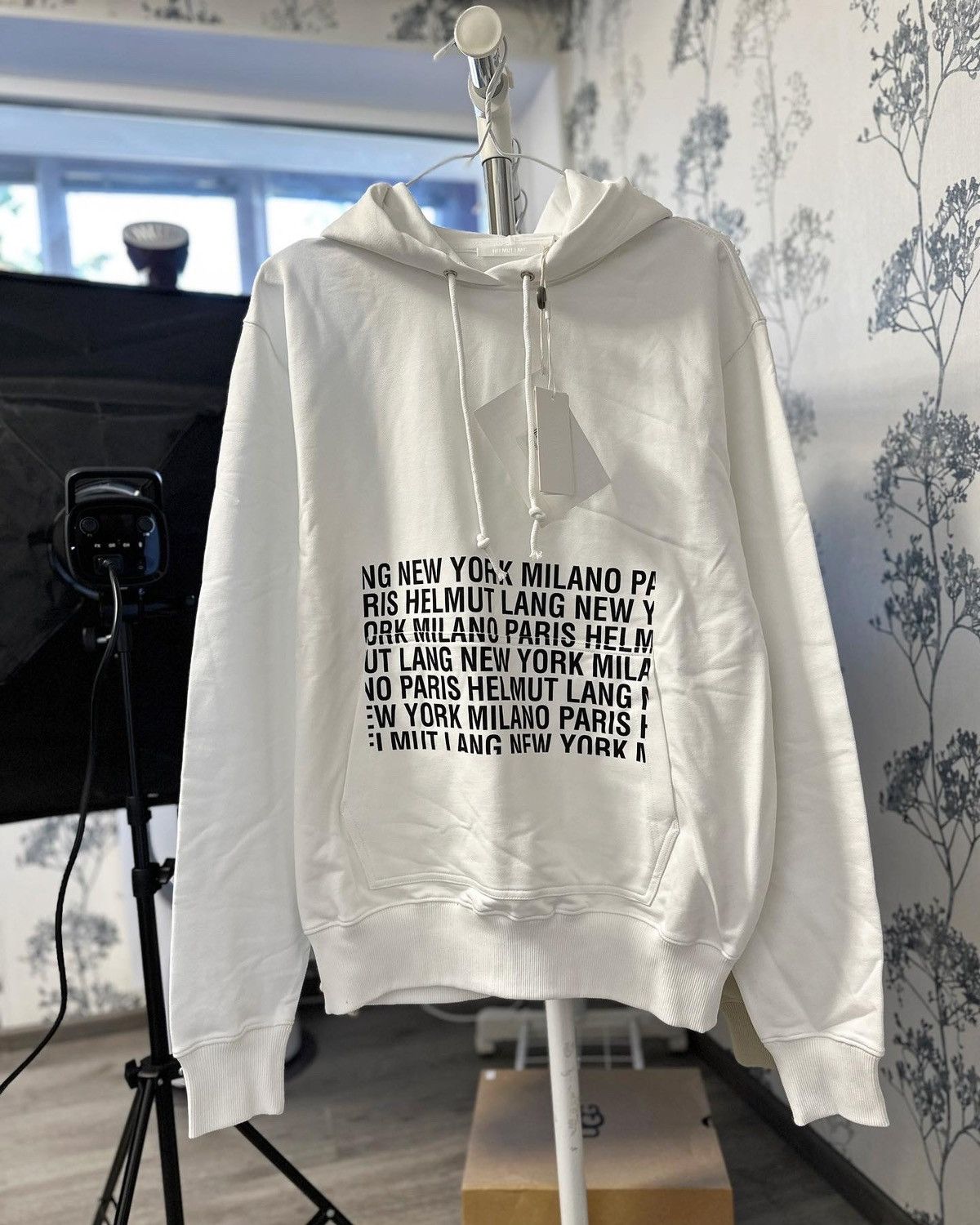 Helmut Lang HELMUT LANG Box Logo Terry Hoodie Size US M / EU 48-50 / 2 - 1 Thumbnail