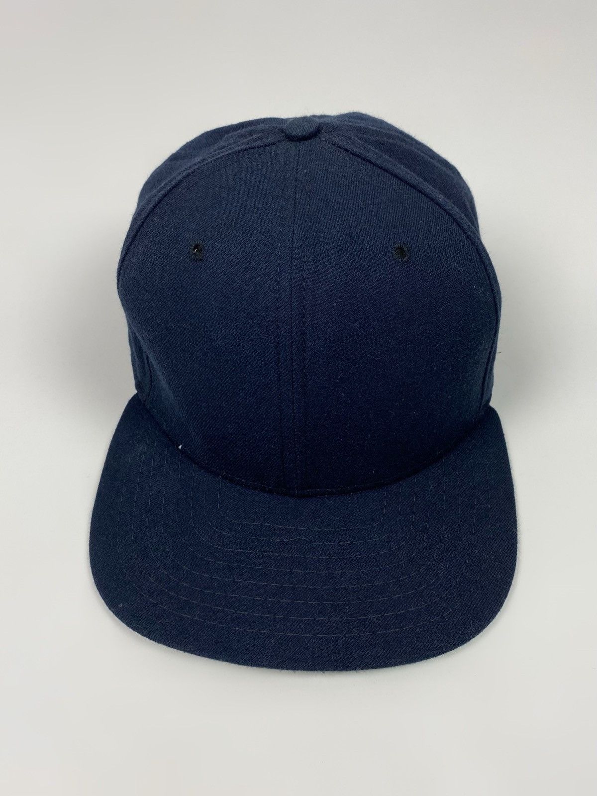 New Era 80s 90s Vintage New Era Dupont Visor Navy Blank Snapback Hat Size ONE SIZE - 2 Thumbnail