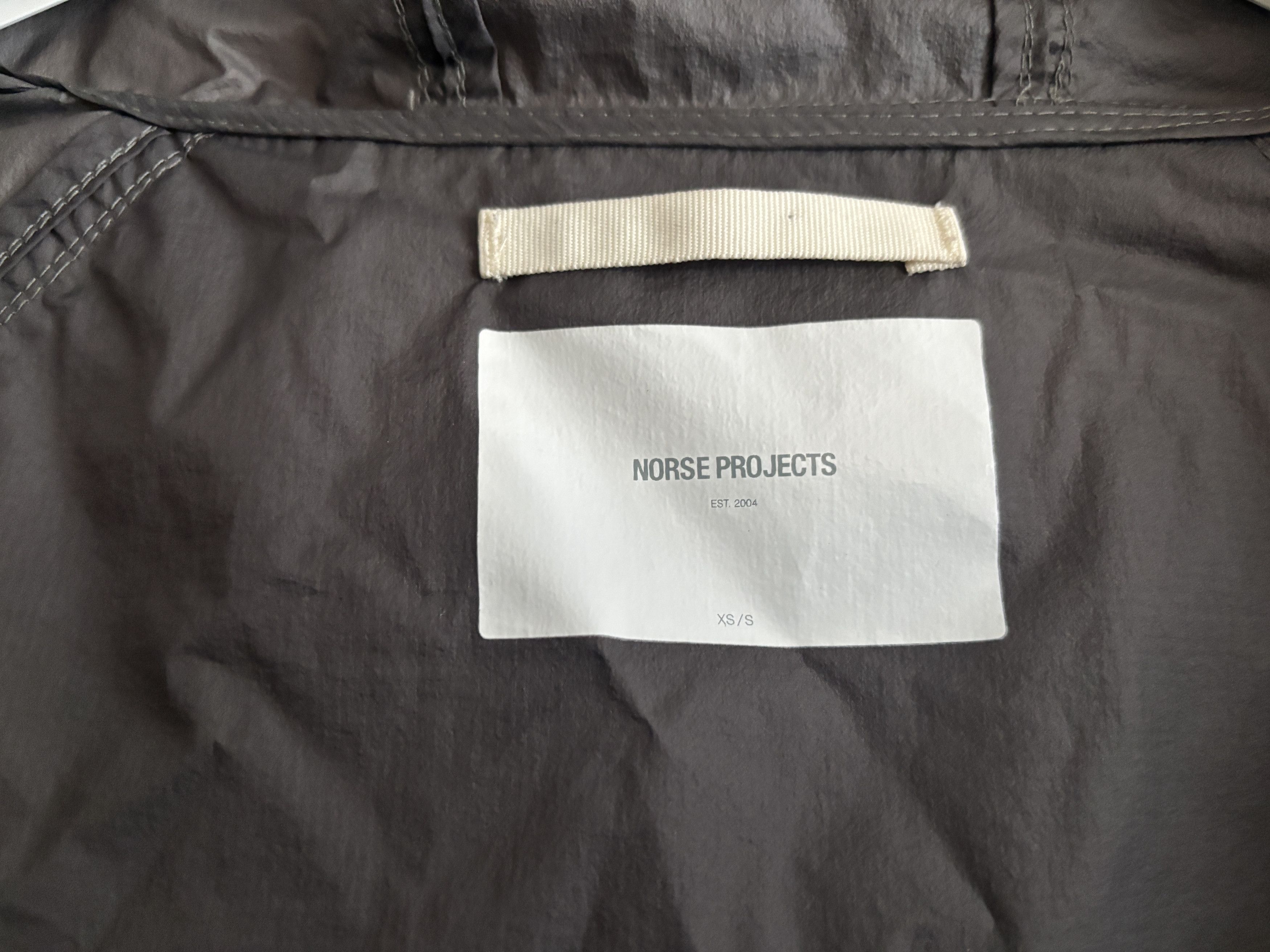 Norse Projects $180 Elias Grey Light Nylon Rain Jacket- Small Size US S / EU 44-46 / 1 - 9 Thumbnail